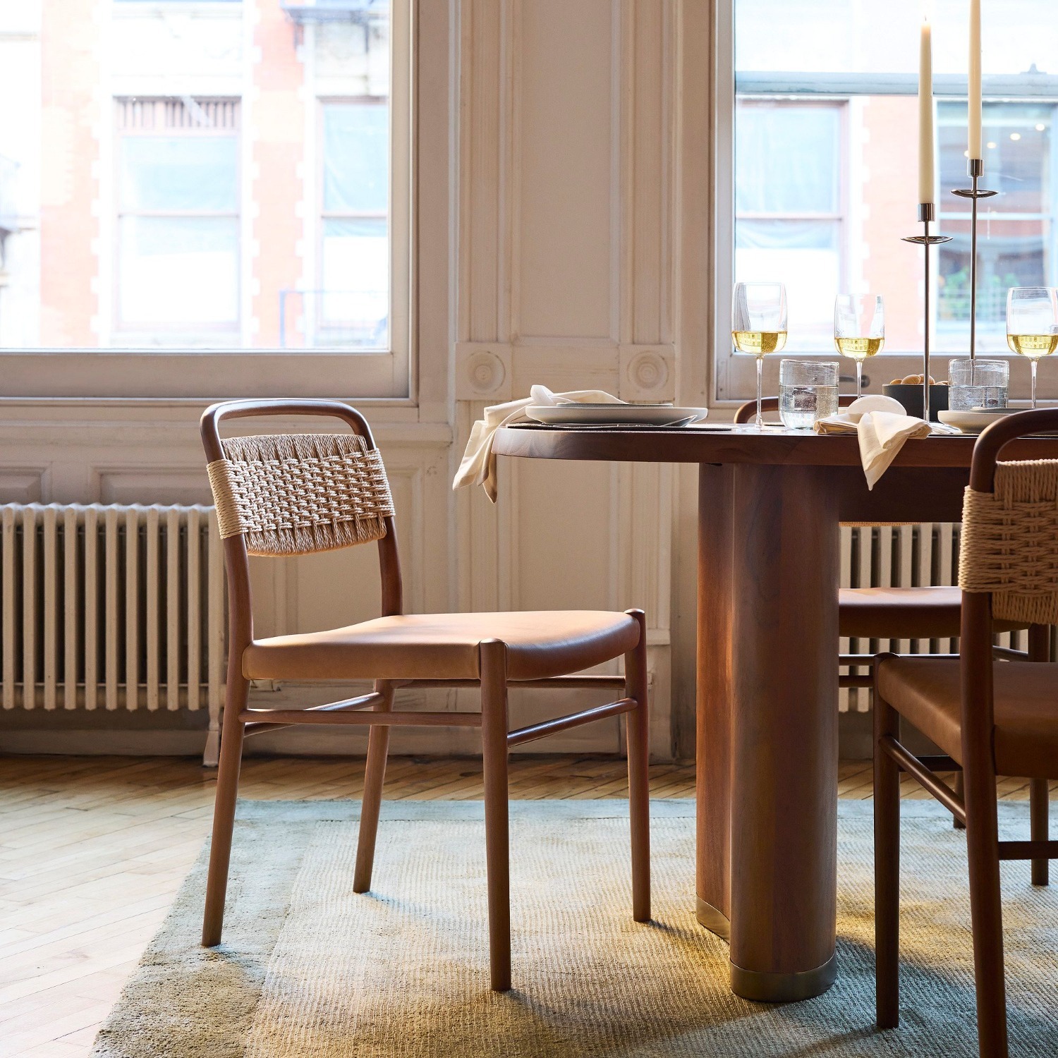 West Elm Eindhoven Leather Dining Chair - image-5