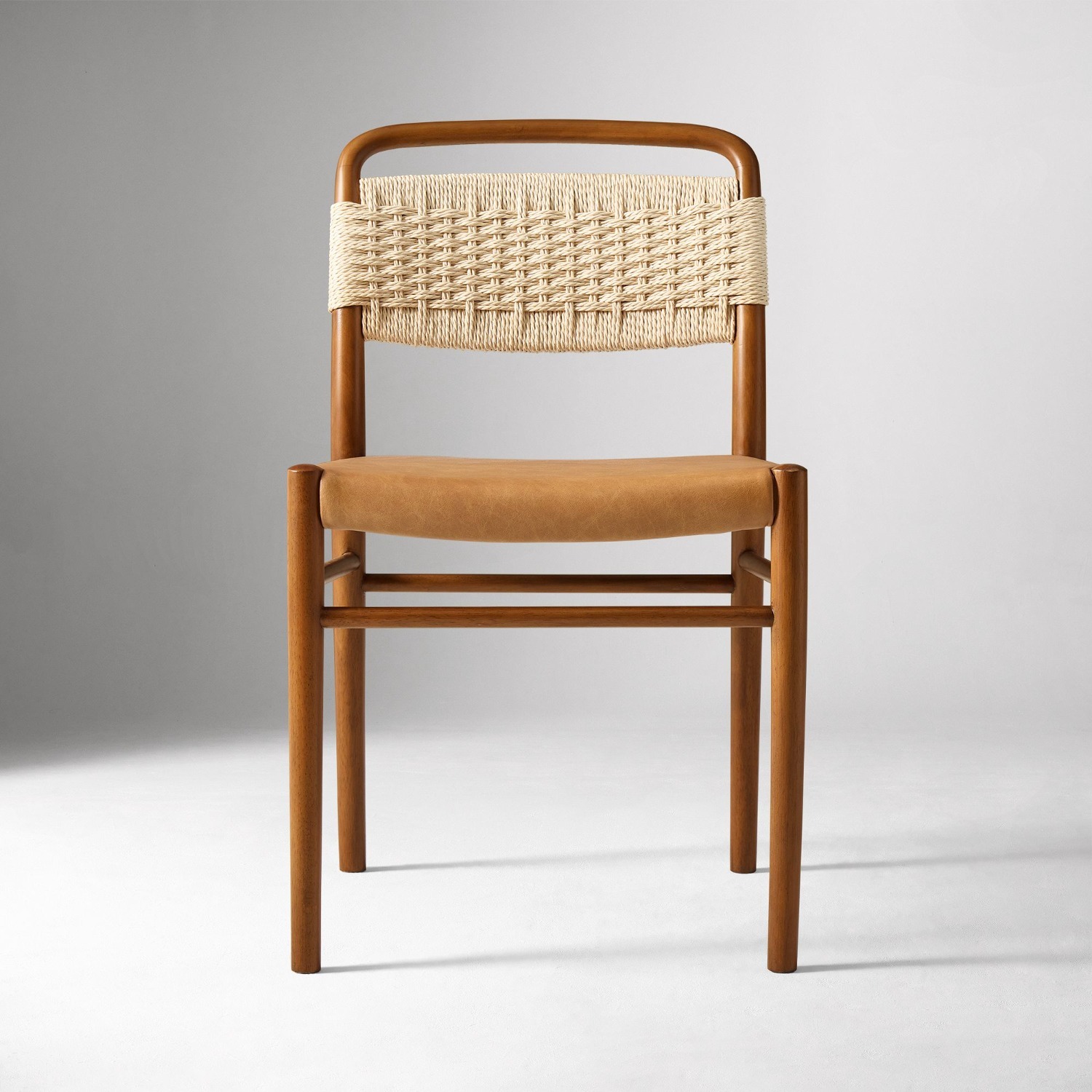 West Elm Eindhoven Leather Dining Chair - image-1