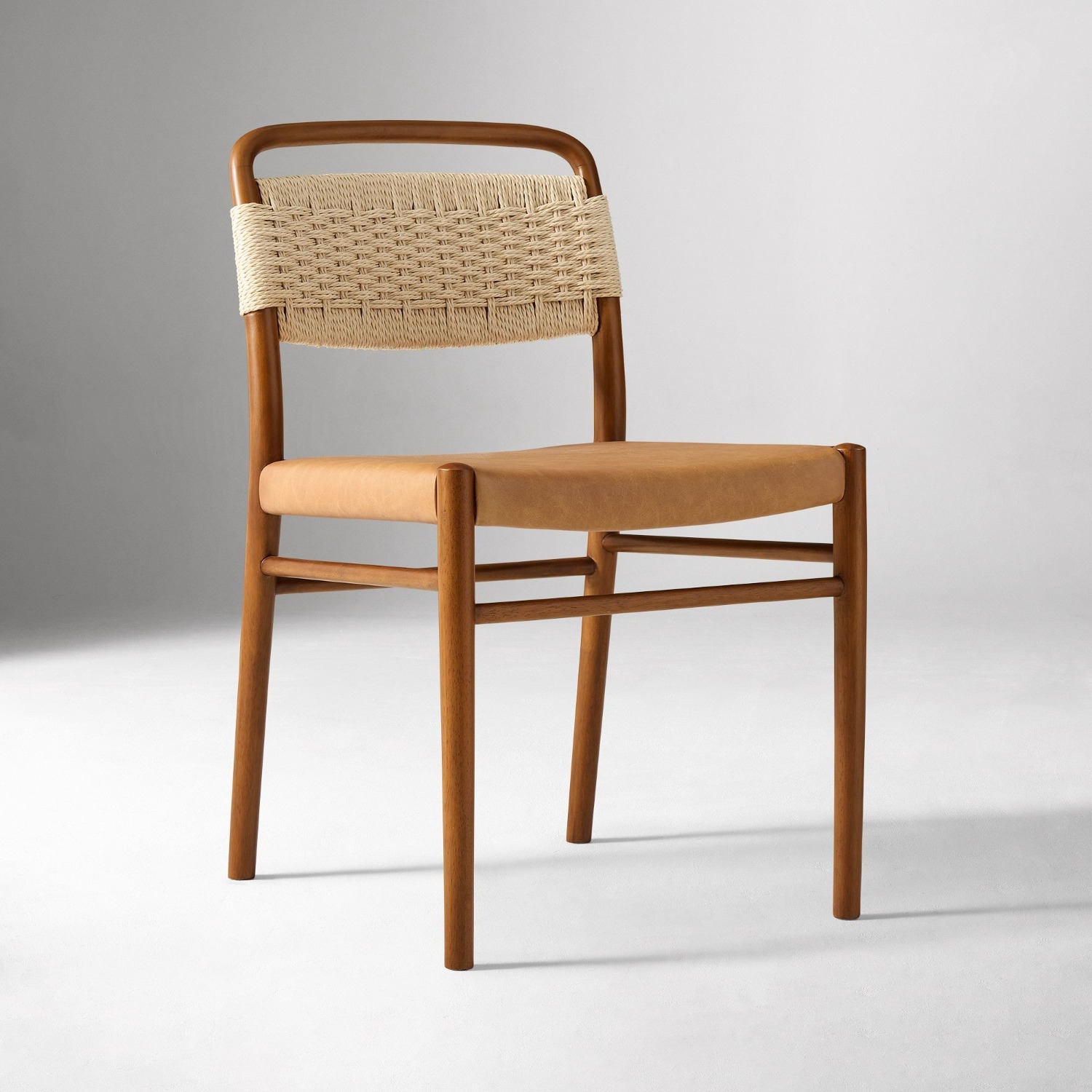 West Elm Eindhoven Leather Dining Chair - image-0
