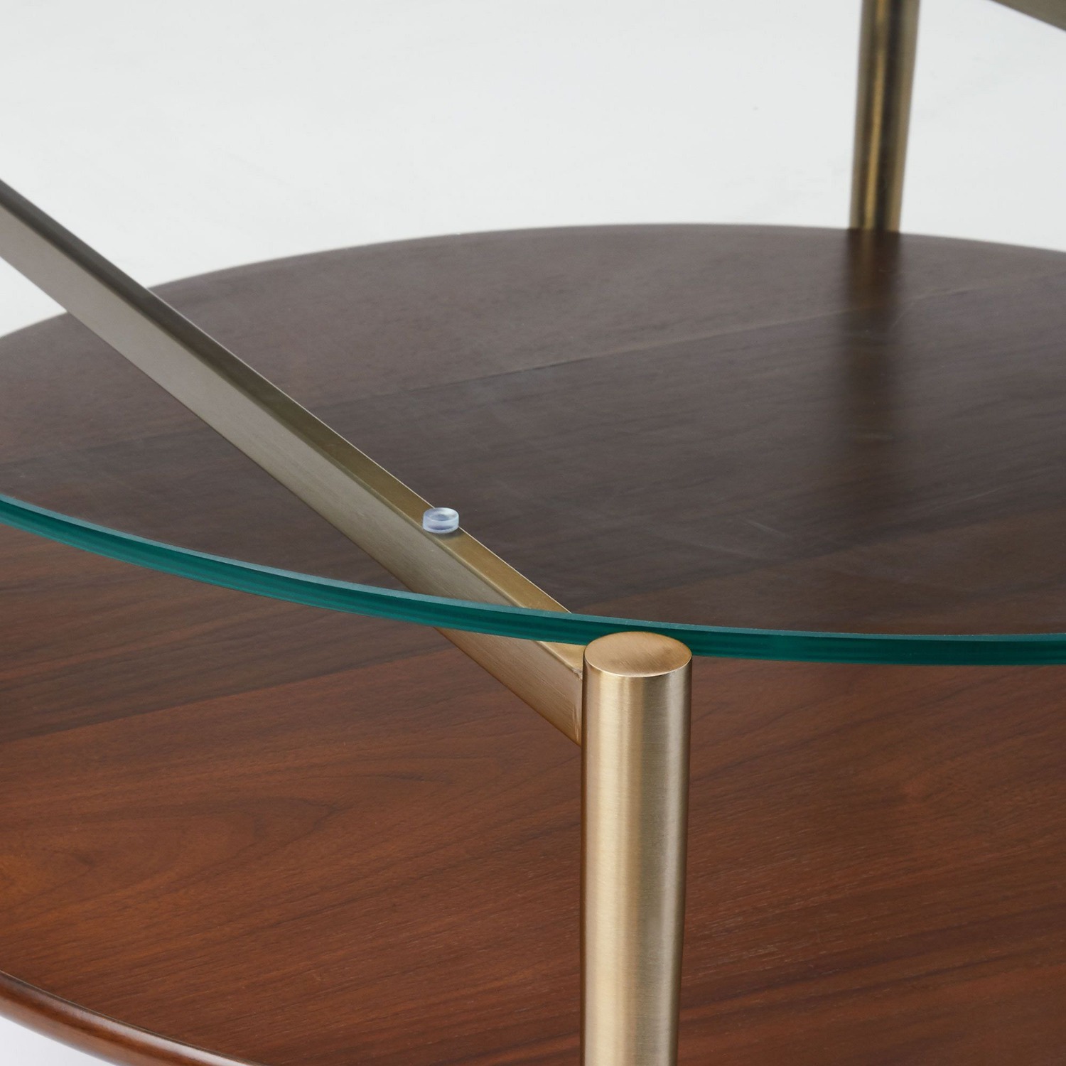 West Elm Mid-Century Art Display Round Coffee Table - image-2