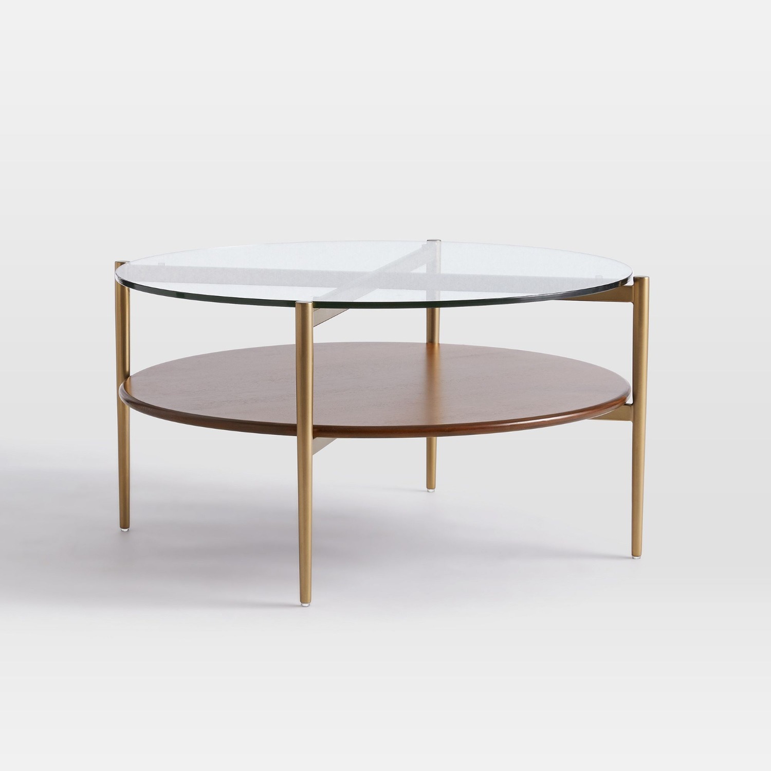 West Elm Mid-Century Art Display Round Coffee Table - image-0