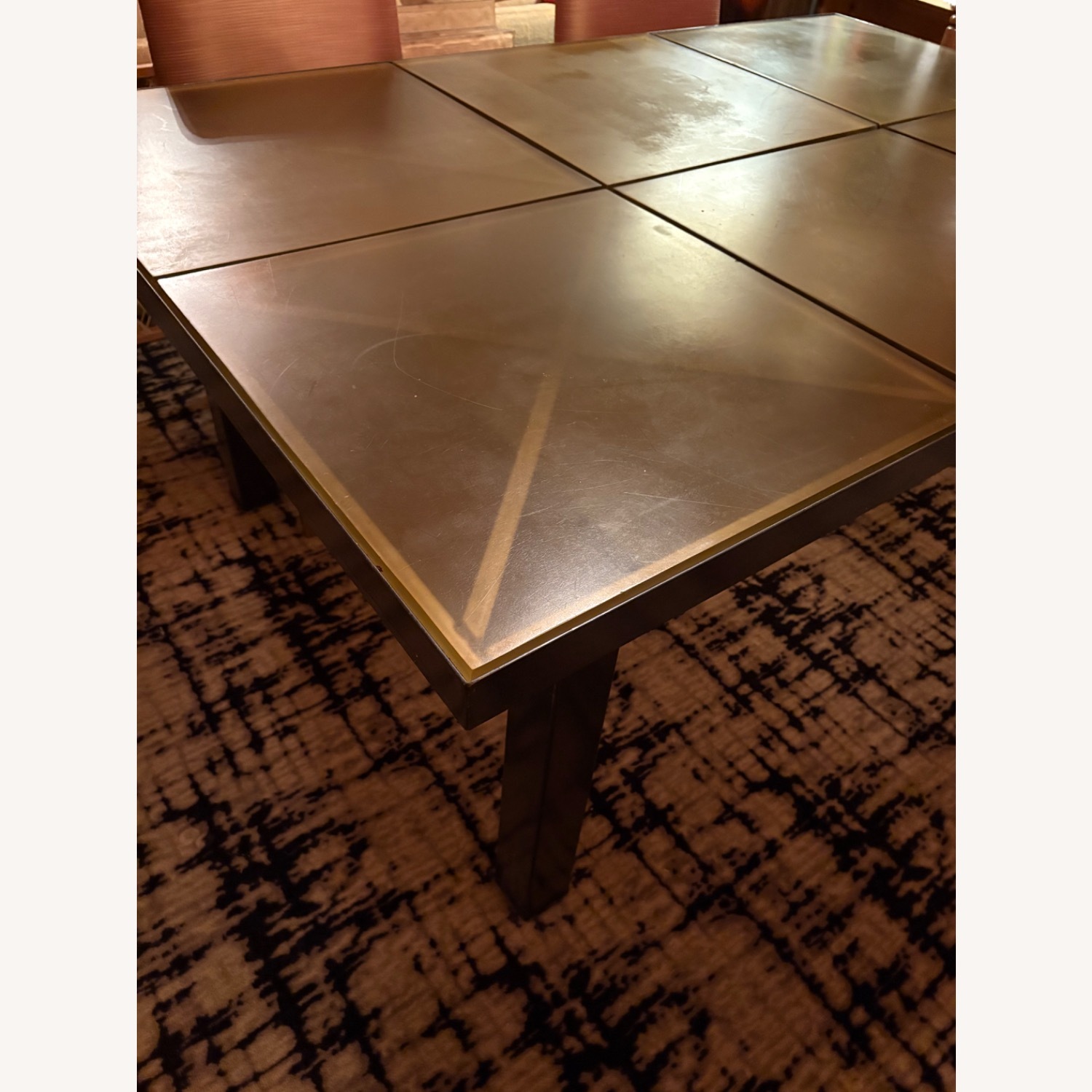 Industrial Metal Dining Table Acrylic Inserts - image-2