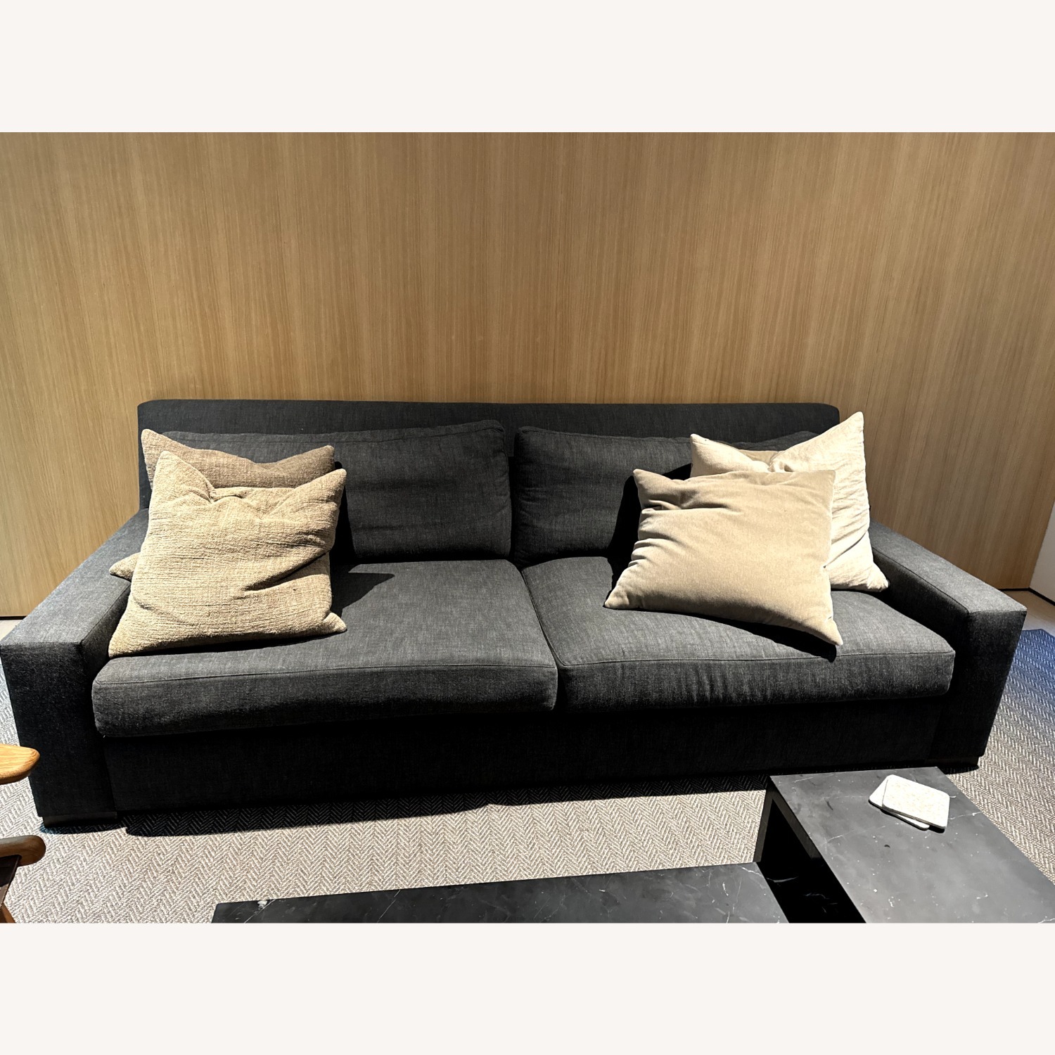 Restoration Hardware Gray Sofa - image-3