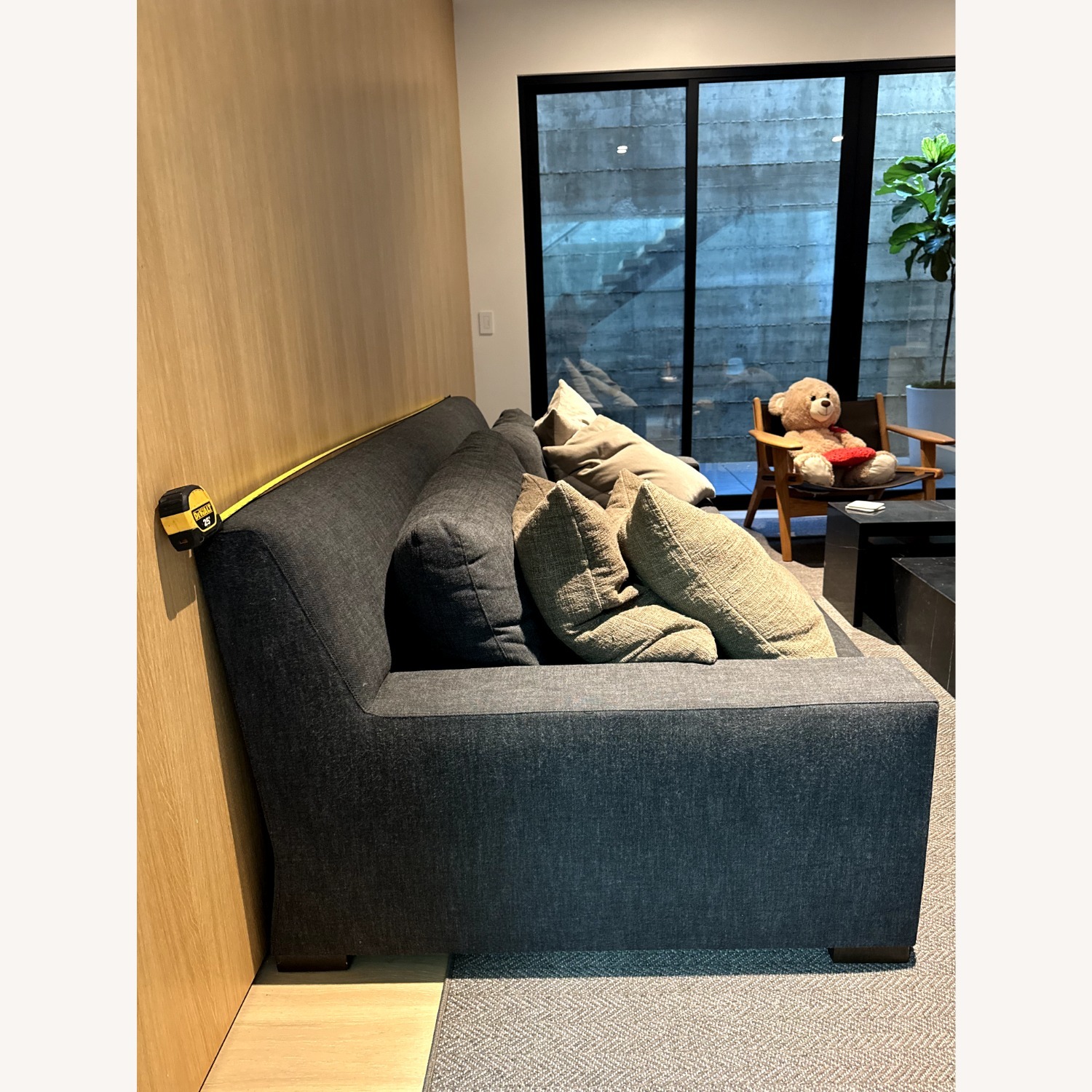 Restoration Hardware Gray Sofa - image-2