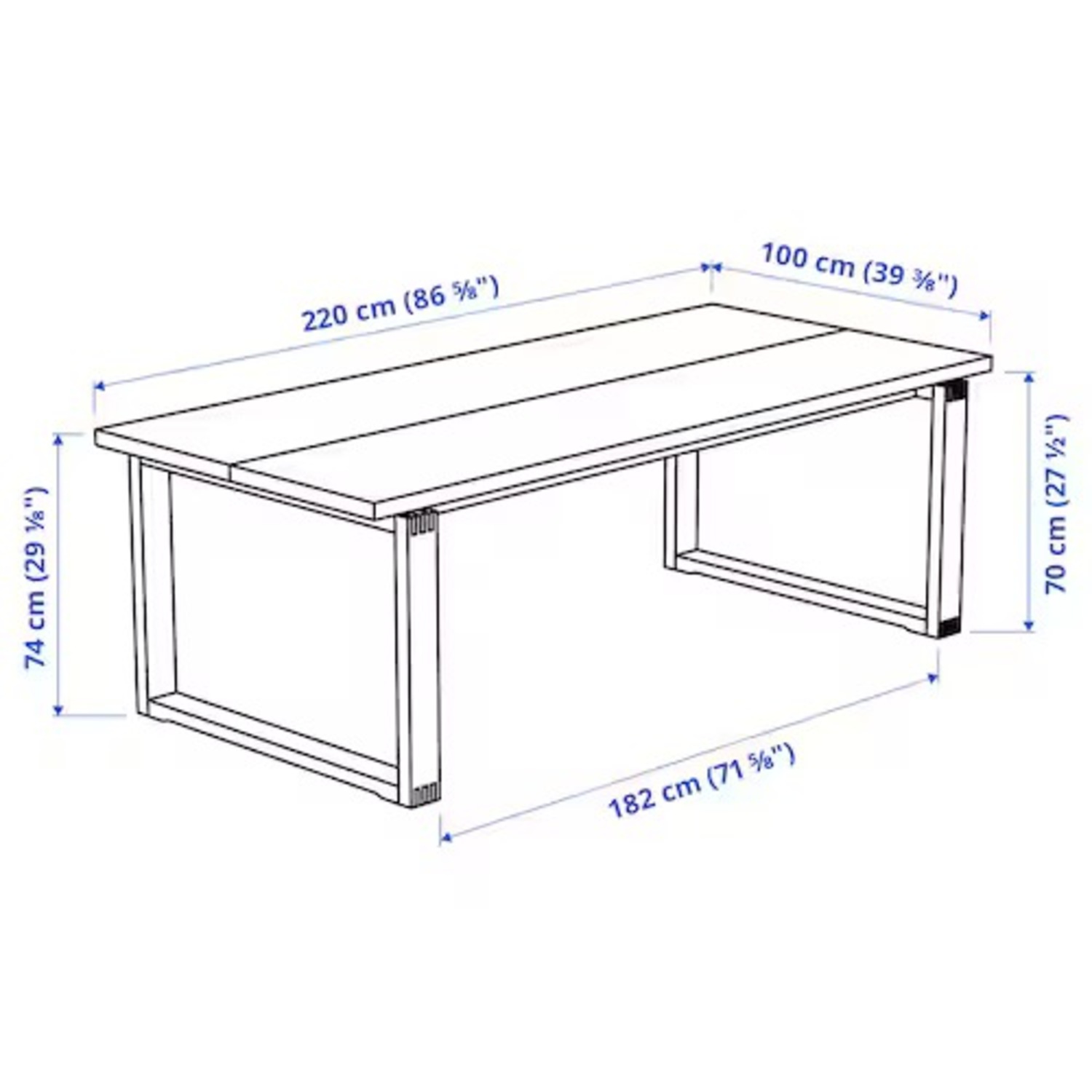 IKEA Moerbylanga Table Oak - image-3