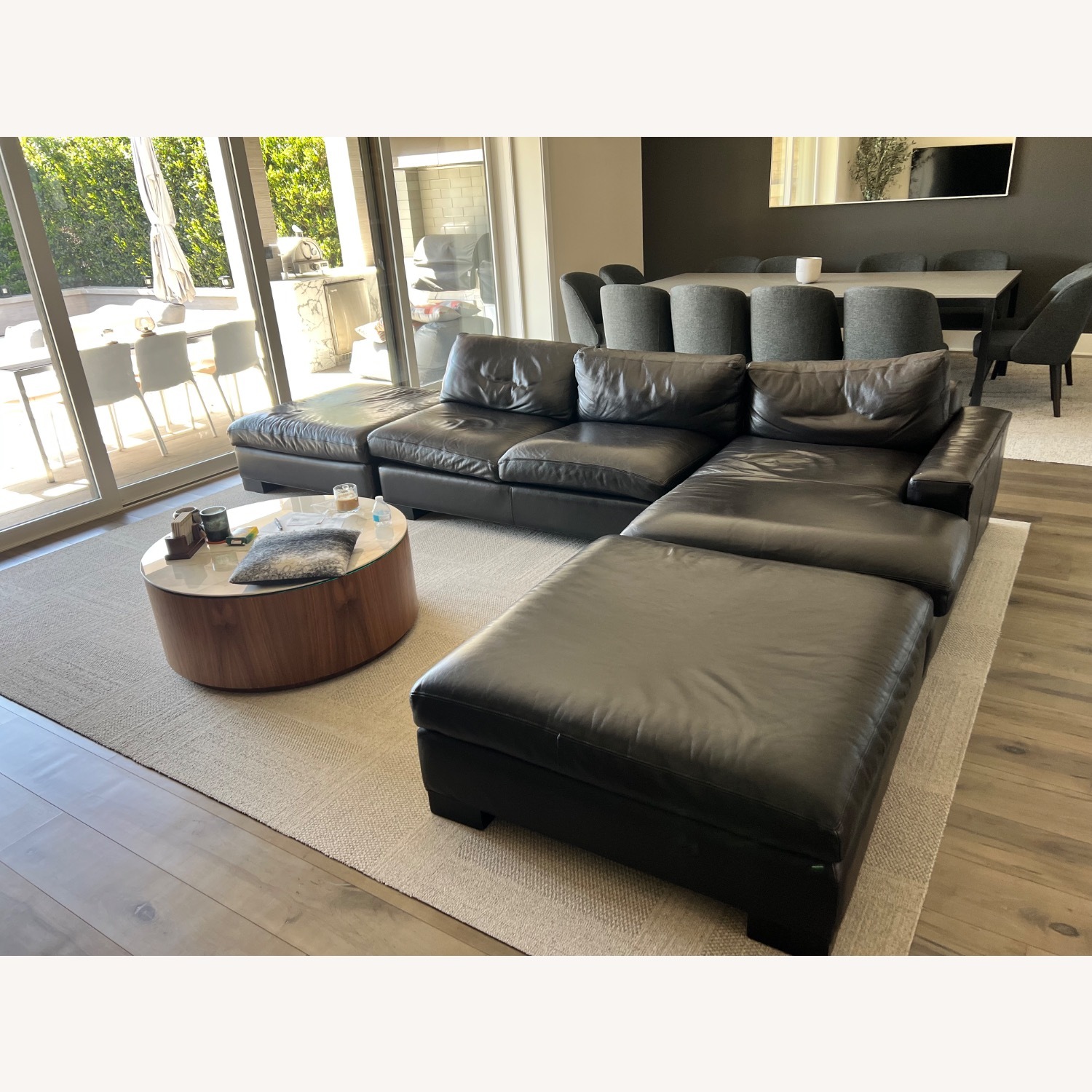 Room & Board Dark Brown Metro Sofa - image-3