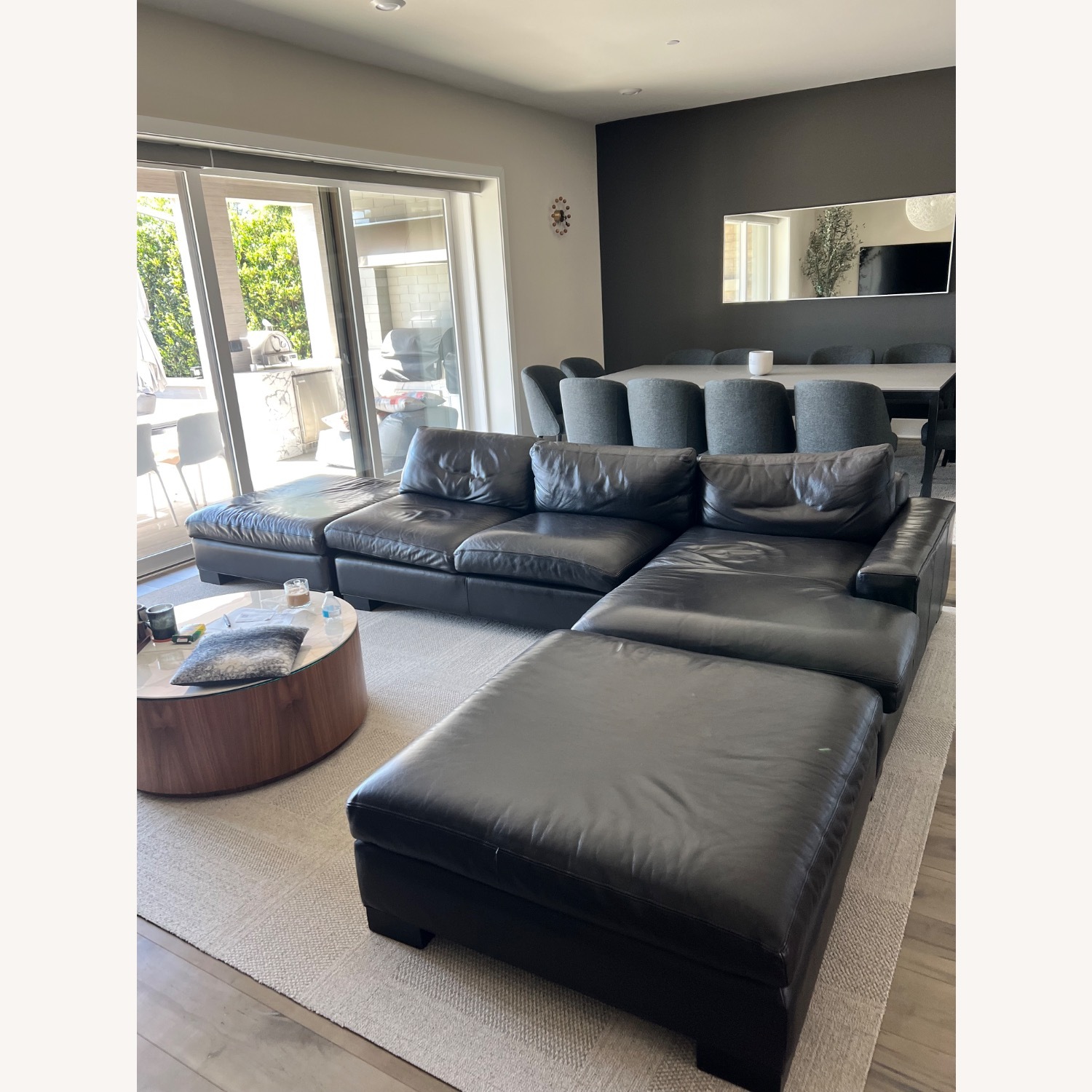 Room & Board Dark Brown Metro Sofa - image-1