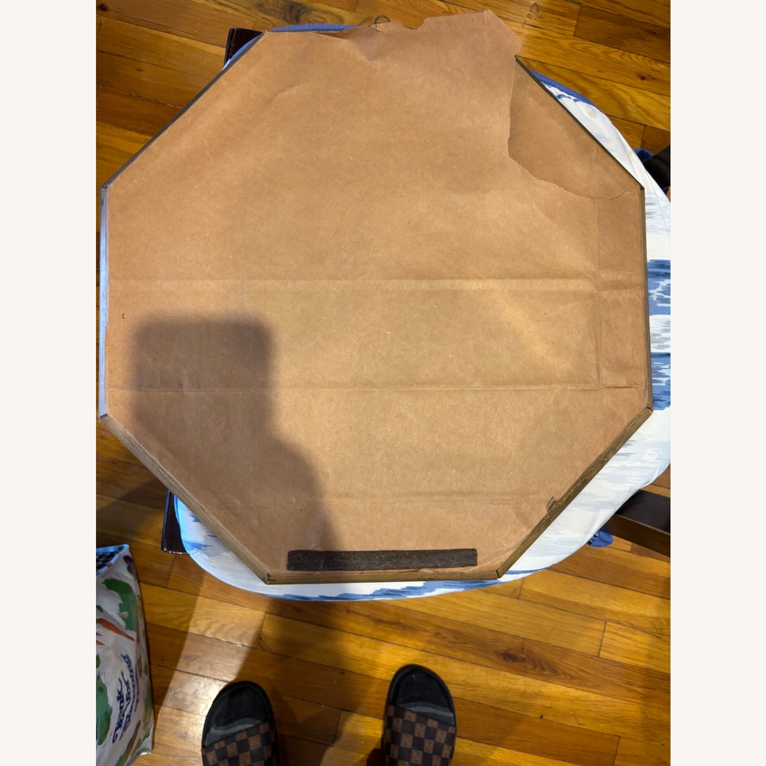 Vintage Italian Art Print in Colored Glass Frame - image-8