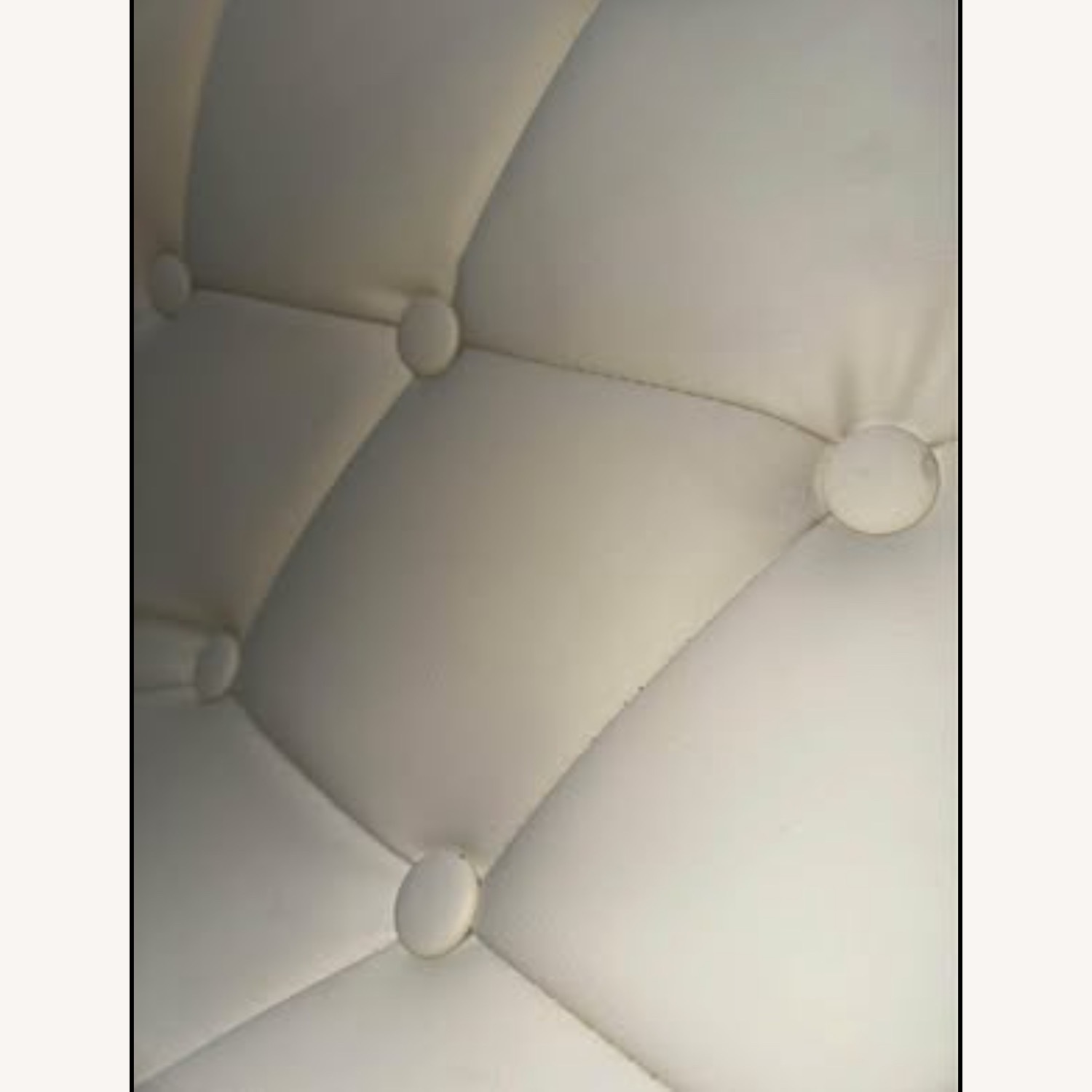 White Modern Chair w Diamond Shape Design  - image-3