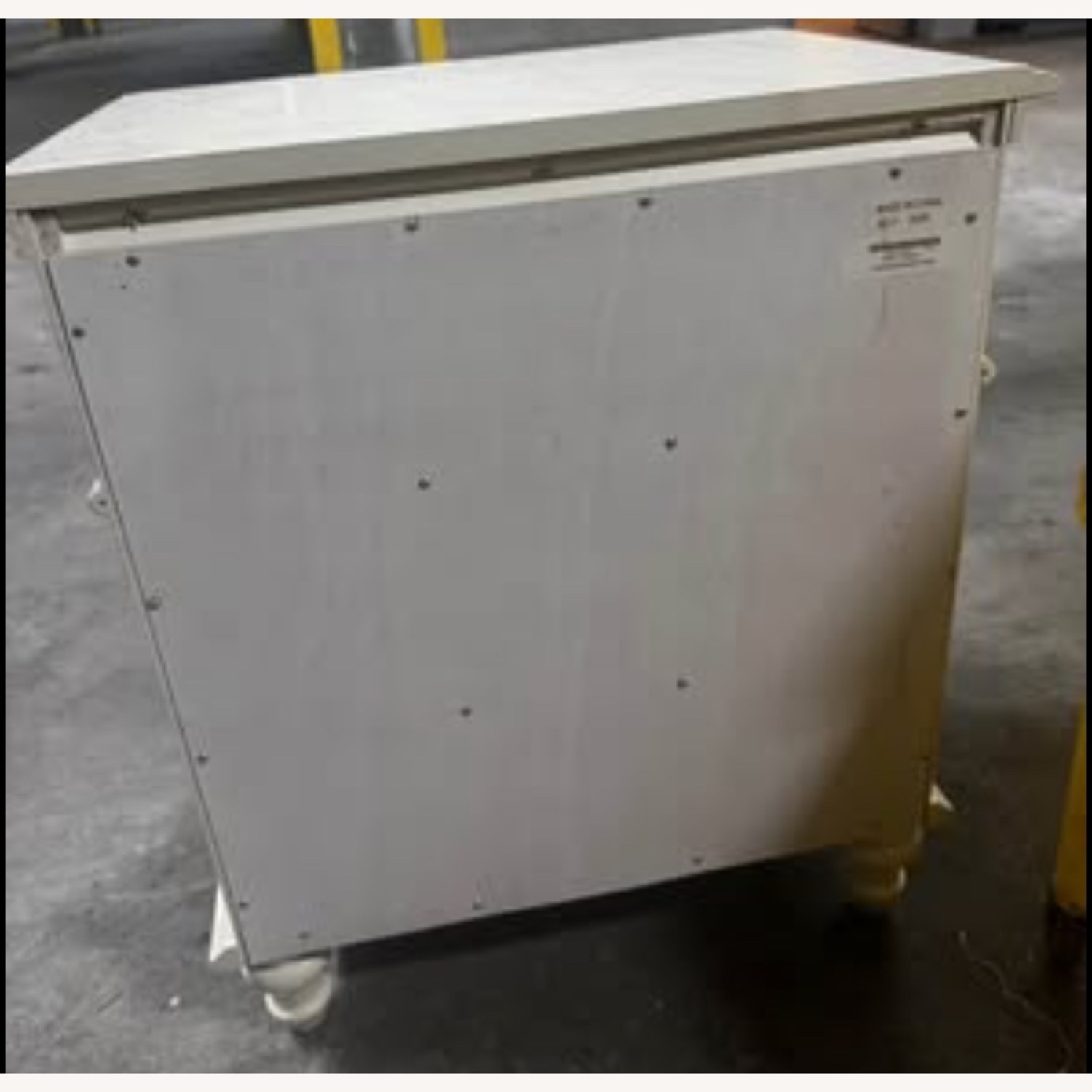 Light Nightstand Drawer Dress Accent Design White - image-3