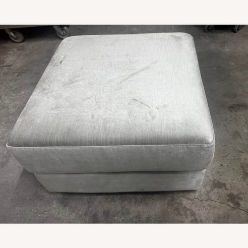 Used Grey Ottoman  for sale on AptDeco