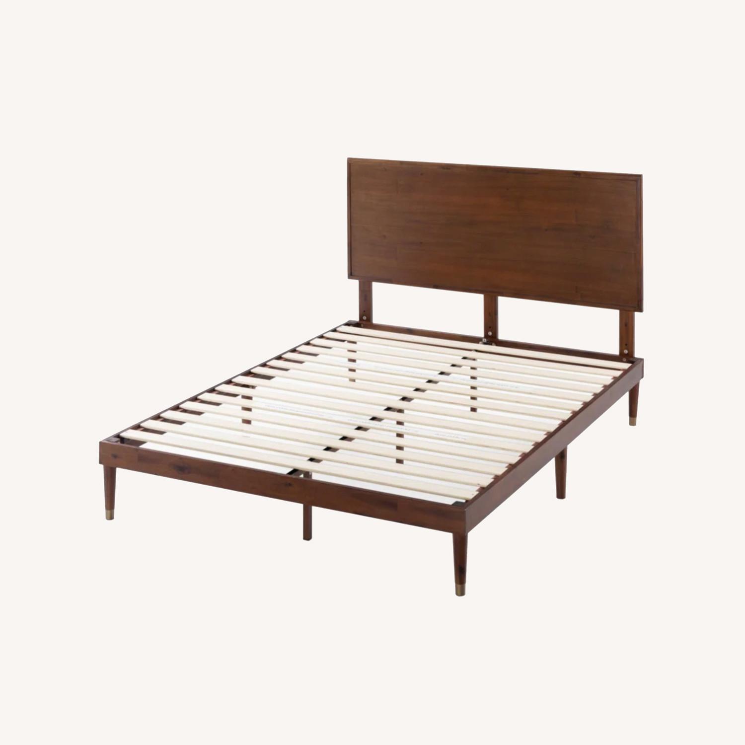 Hermes Wood Platform Bed with Adjustable Headboard - image-0