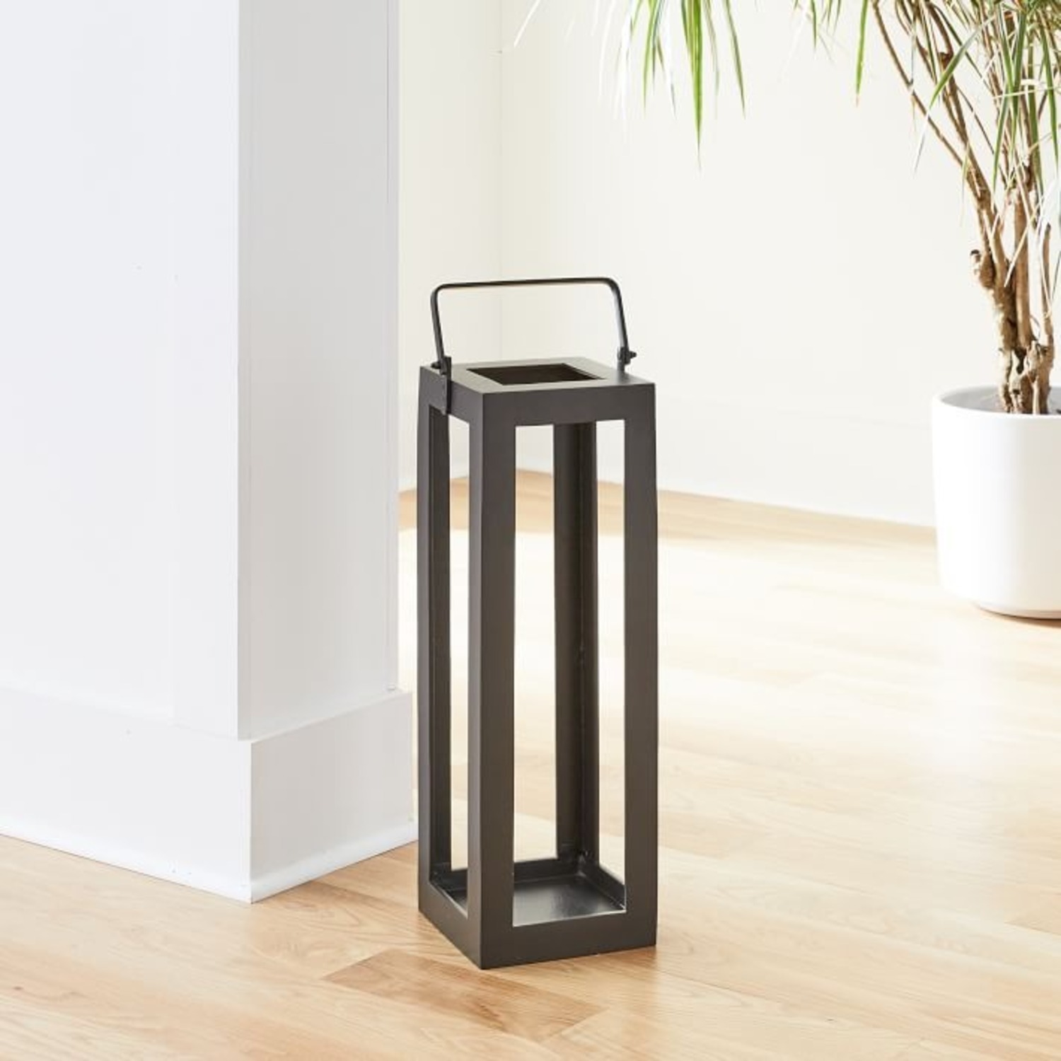 West Elm Tall Outdoor Antique Lanterns 21" Set of 2 - image-3