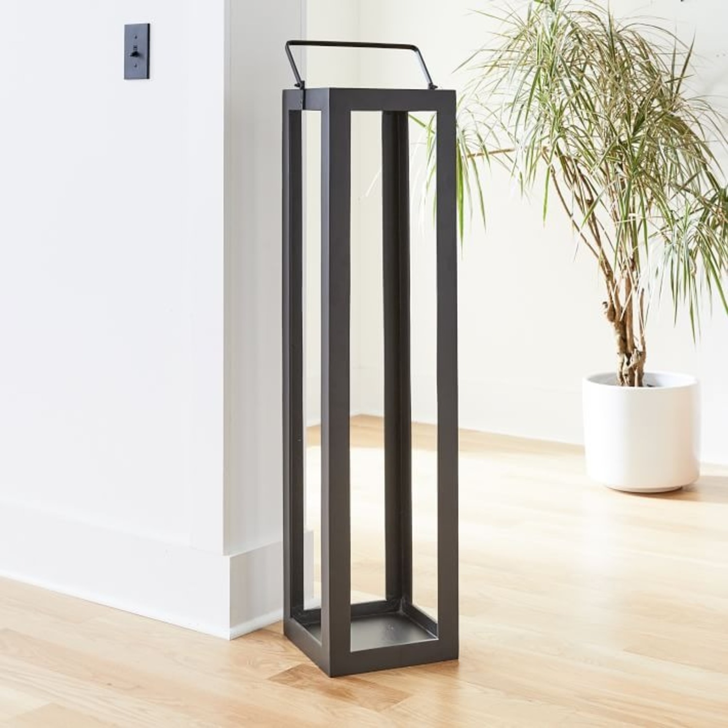 West Elm Tall Outdoor Antique Lanterns 21" Set of 2 - image-2