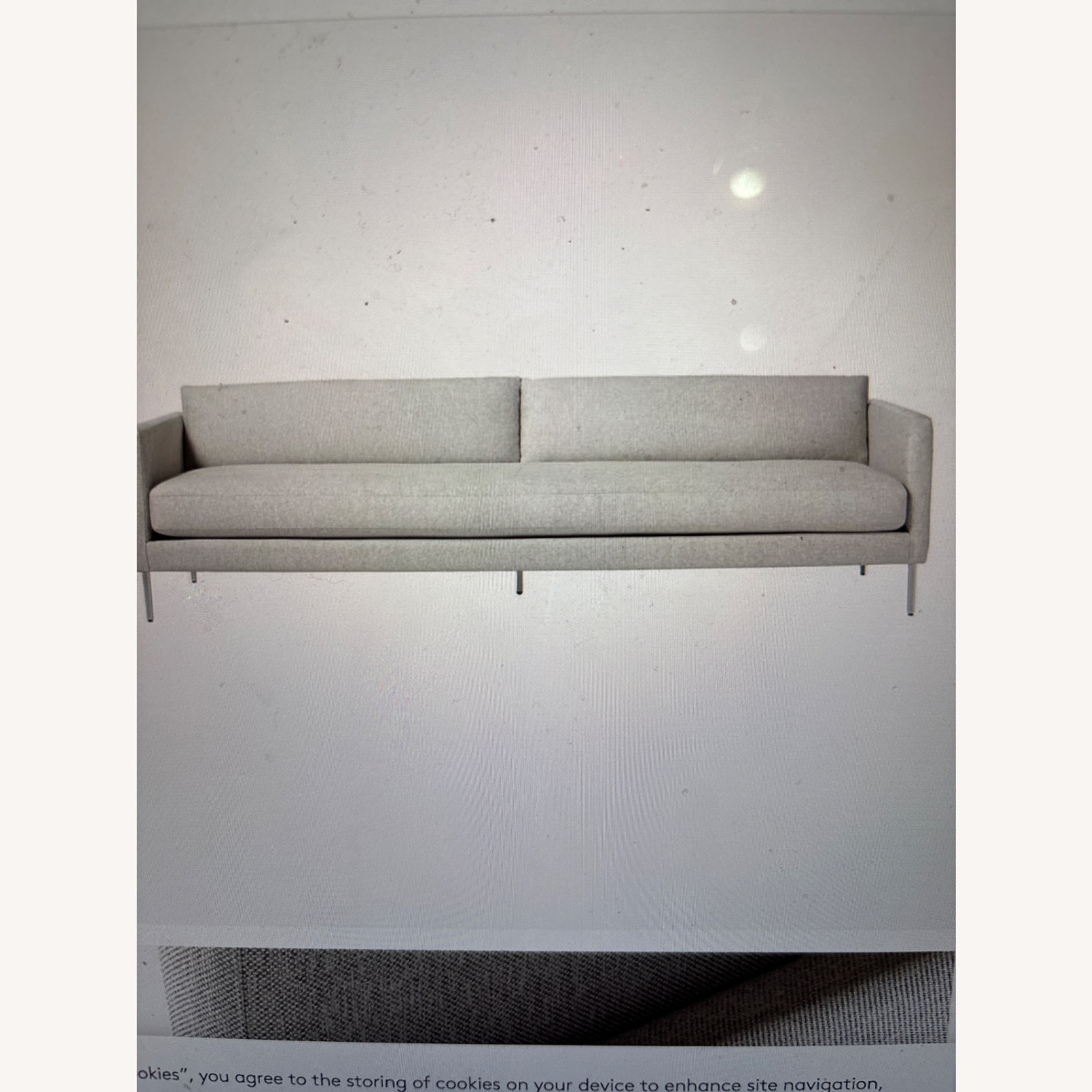 CB2 Midtown Sofa in Gray - image-1
