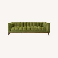Jersey Olive Green Velvet Sofa