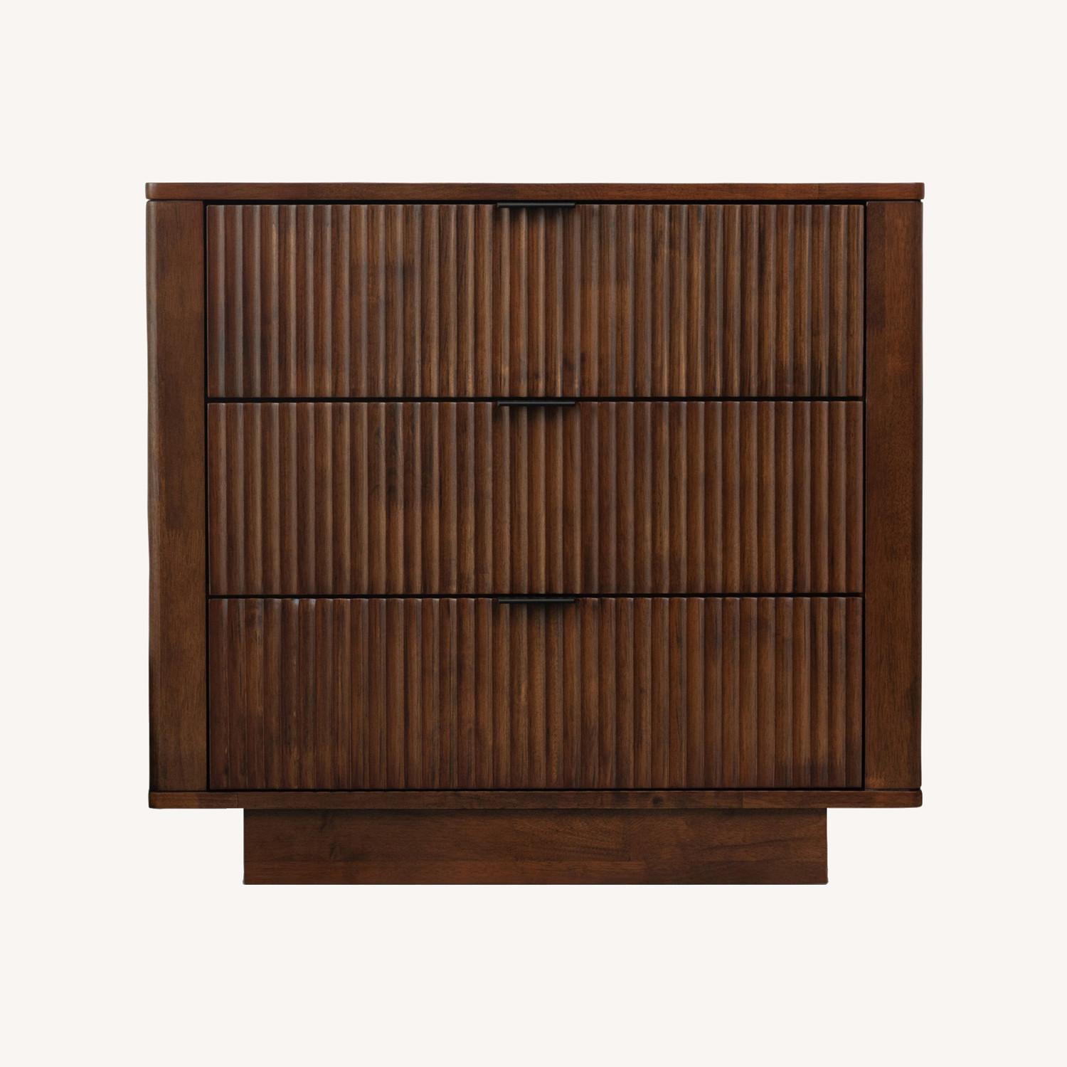 Webster 3 Drawers Walnut Nightstand - image-0