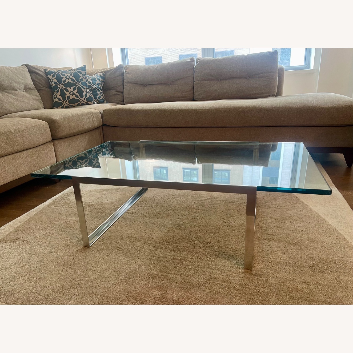 Knoll Glass Coffee Table - image-6