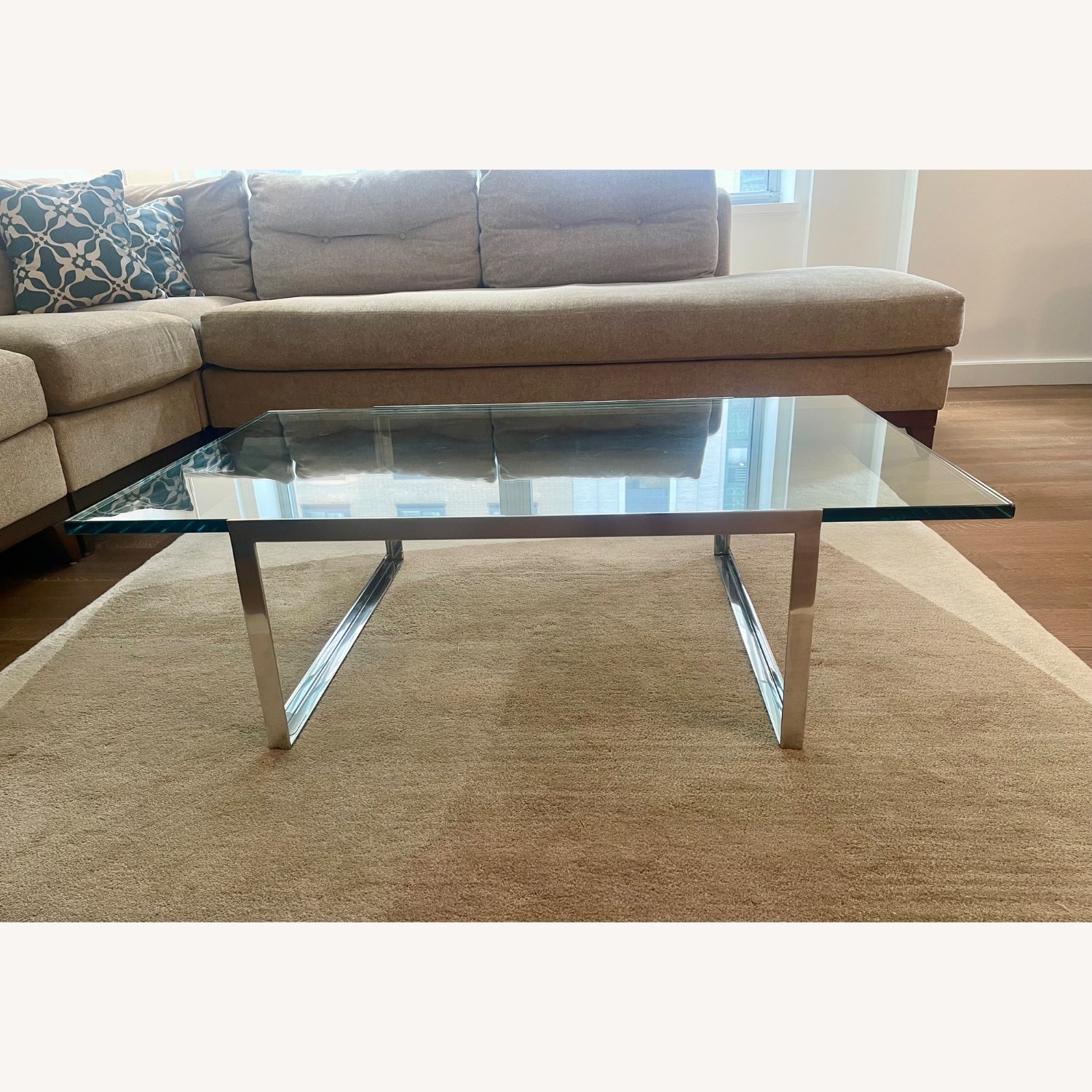 Knoll Glass Coffee Table - image-1