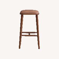 Westbury Walnut Vegan Leather Bar Stool