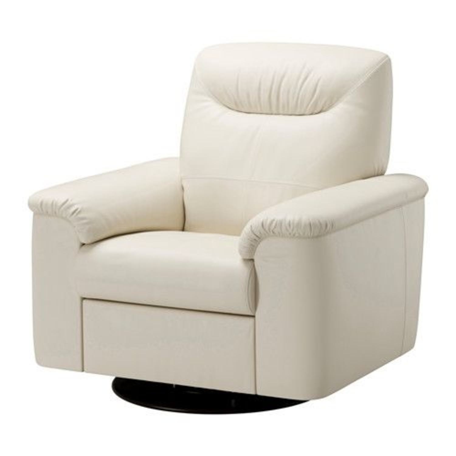 IKEA Cream Leather Recliner - image-4