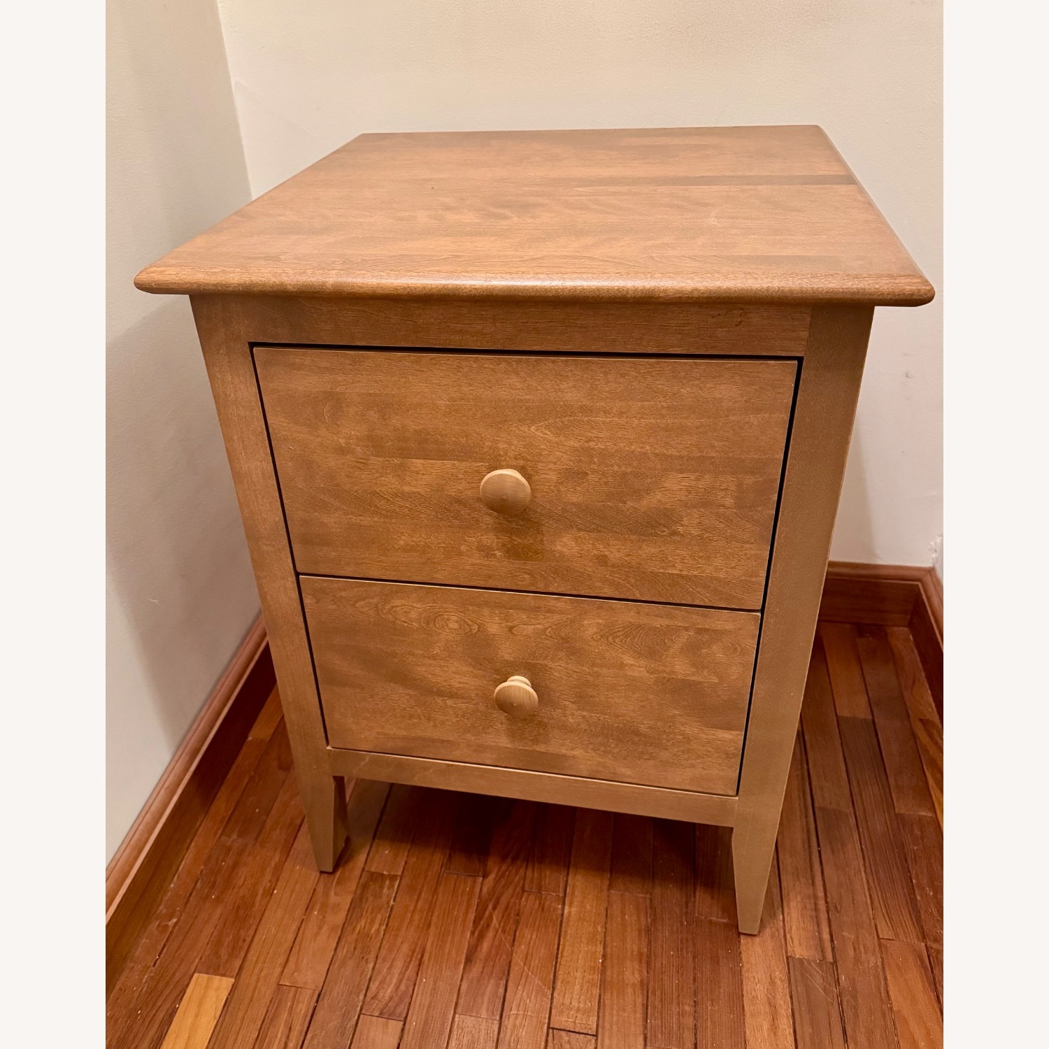 Country Willow Shaker Two Drawer Nightstand - image-1