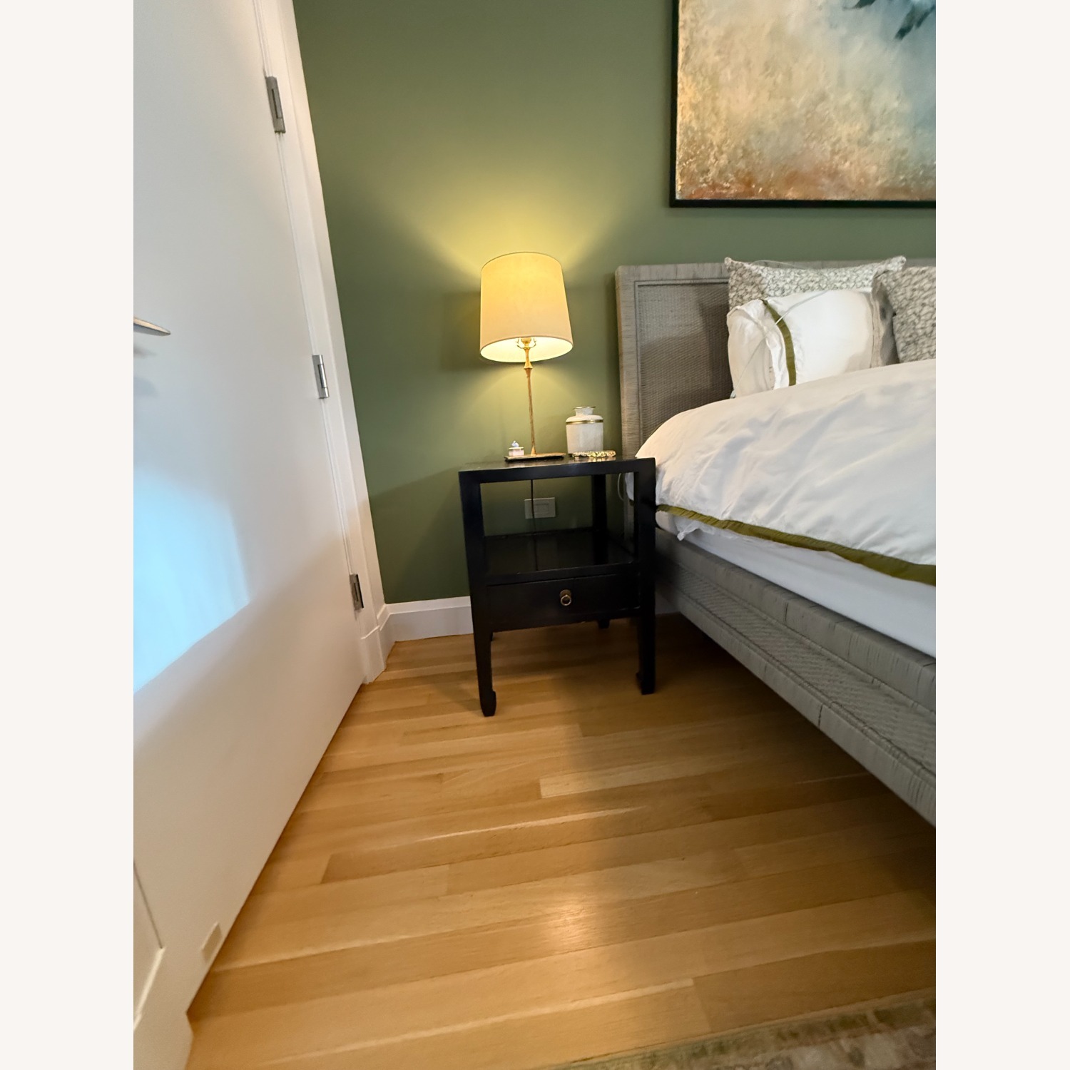 1st Dibs Pair of Fine Black Lacquer End Tables - image-2