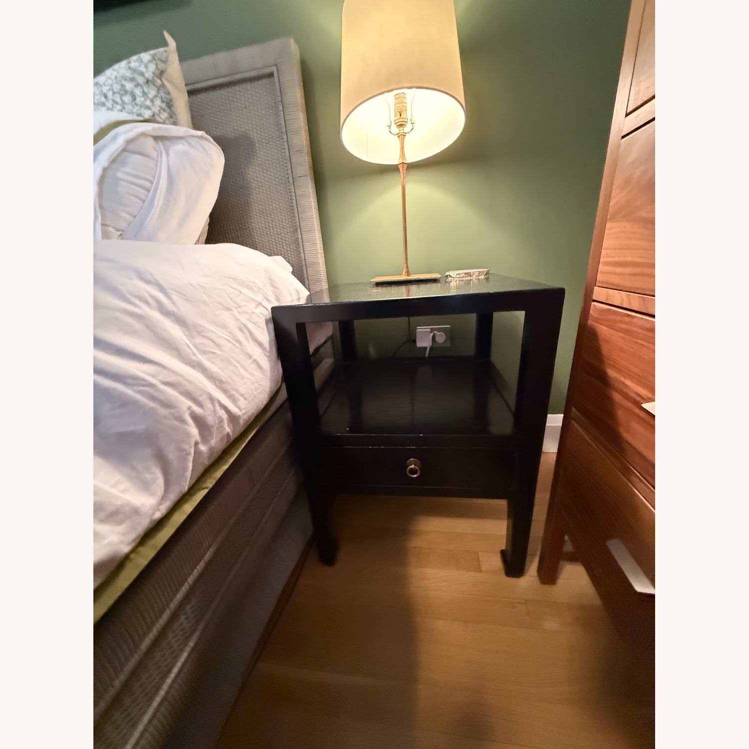 1st Dibs Pair of Fine Black Lacquer End Tables - image-5