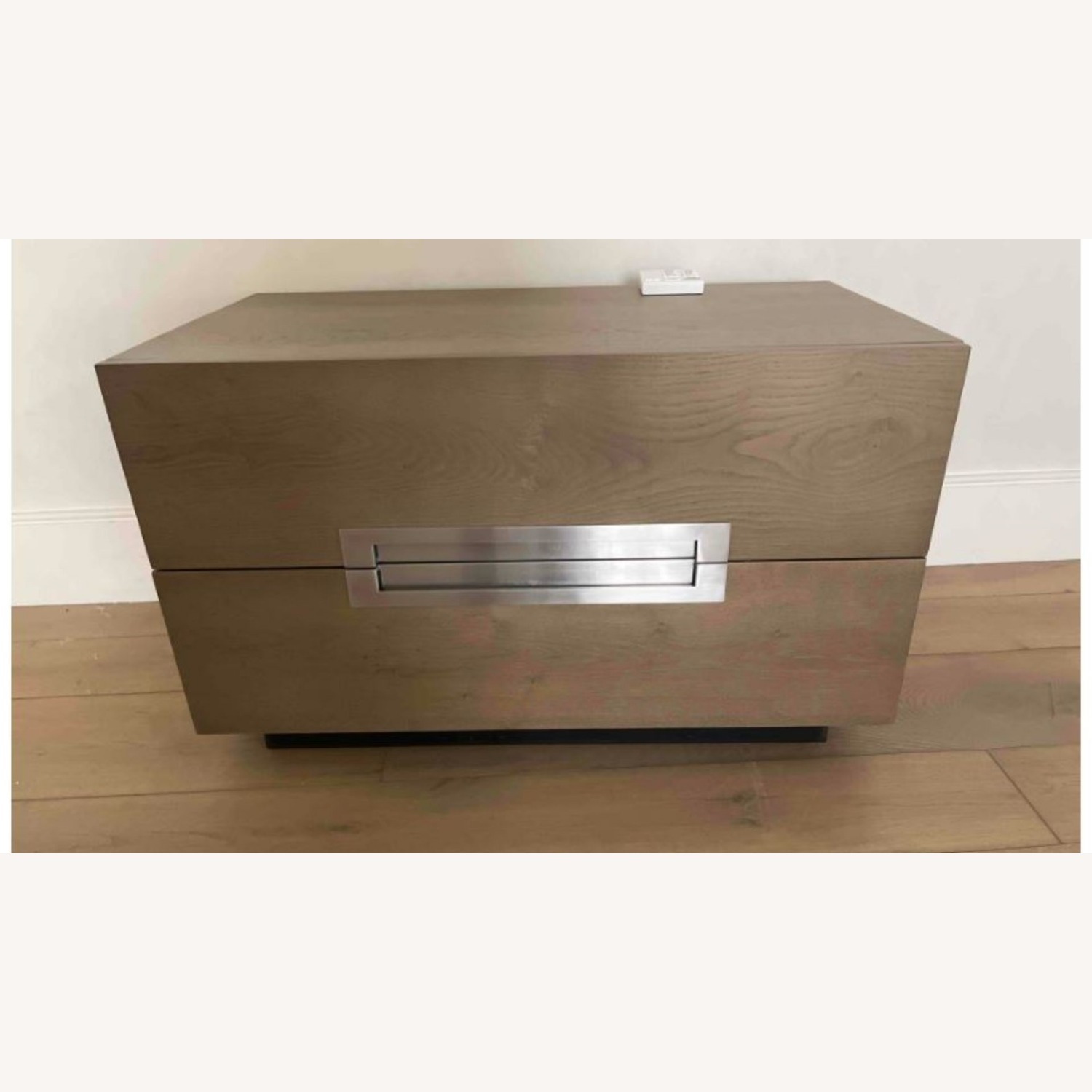 Restoration Hardware White Hall Closed Nightstand - image-2