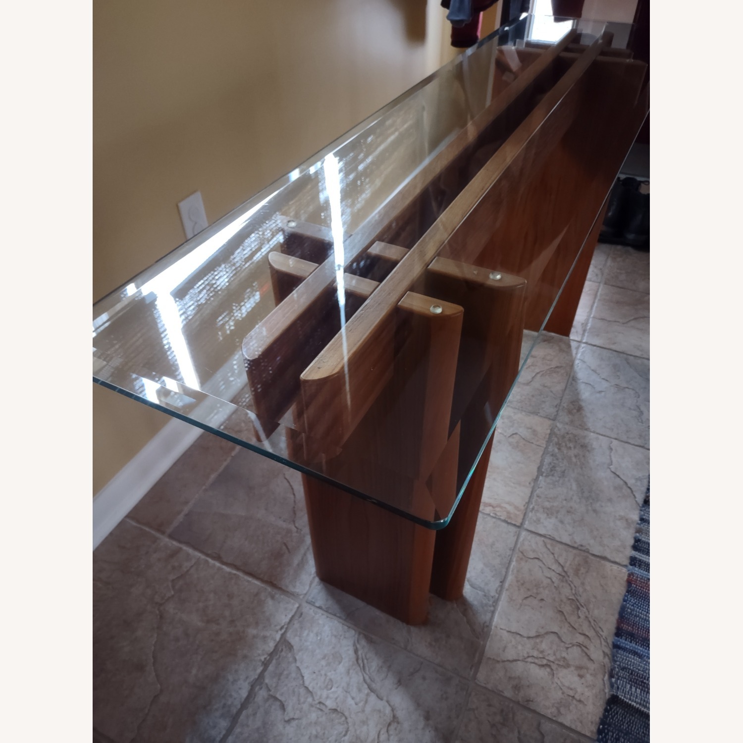 Skovby Side Table - Glass and Teak - image-2