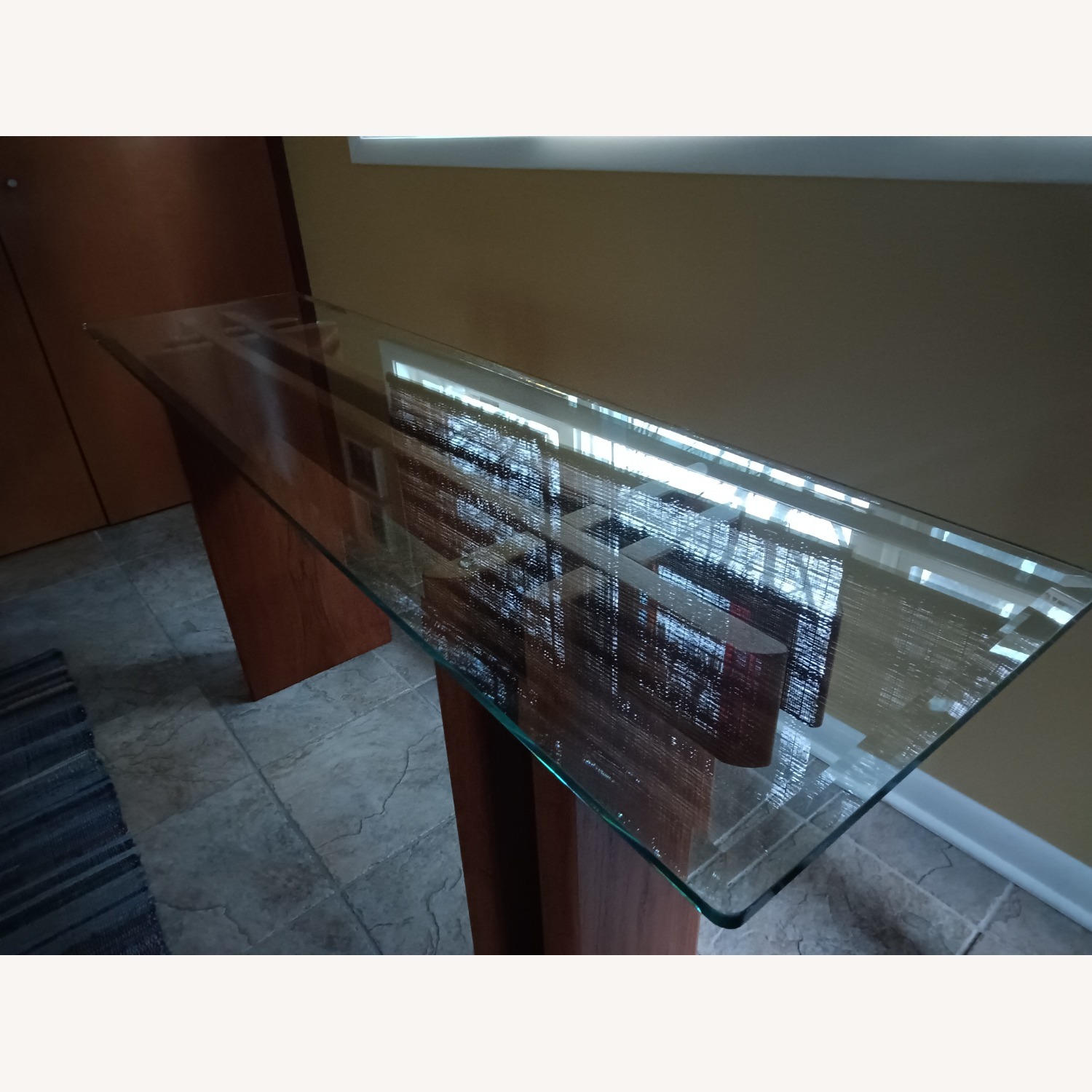 Skovby Side Table - Glass and Teak - image-1