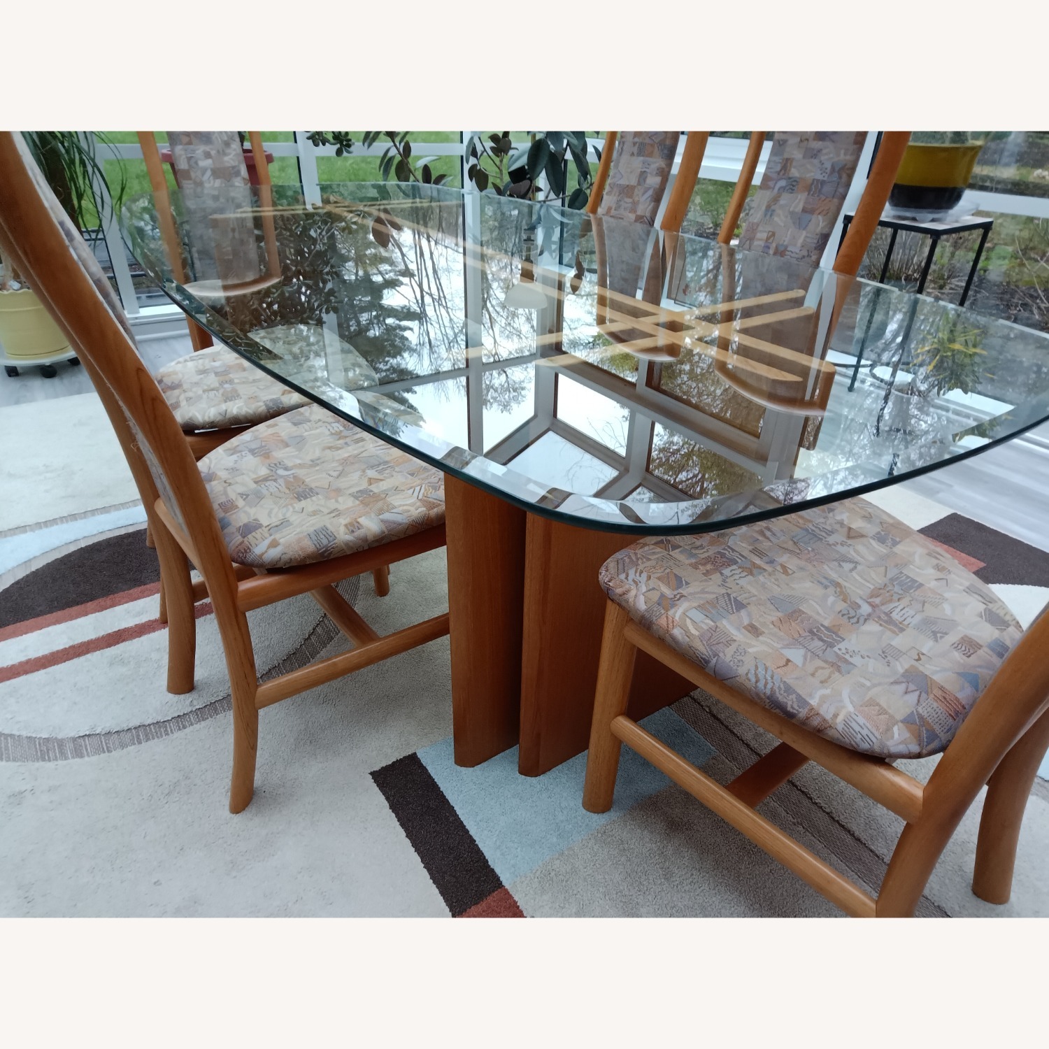 Skovby Teak and Glass Dining Table - image-1