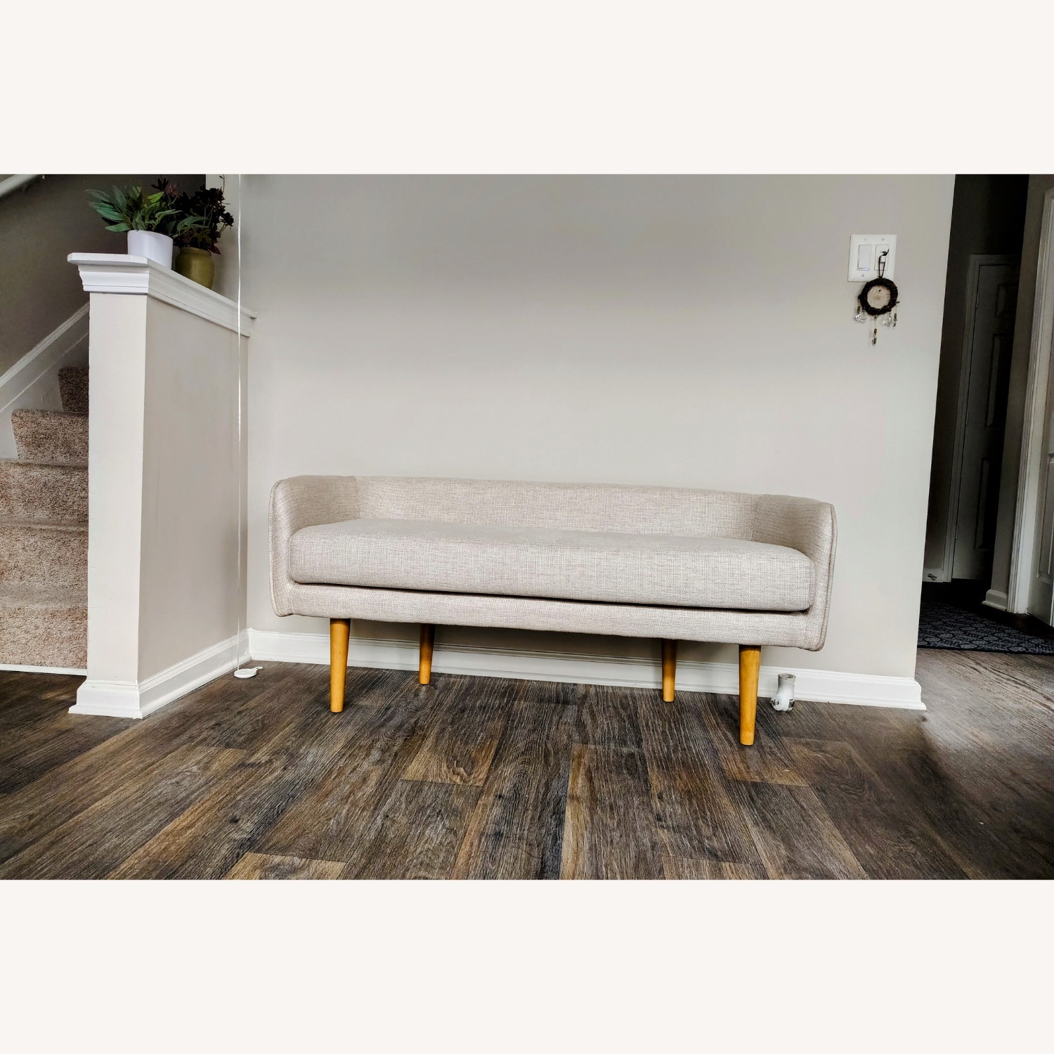 Wood Loveseat - image-2