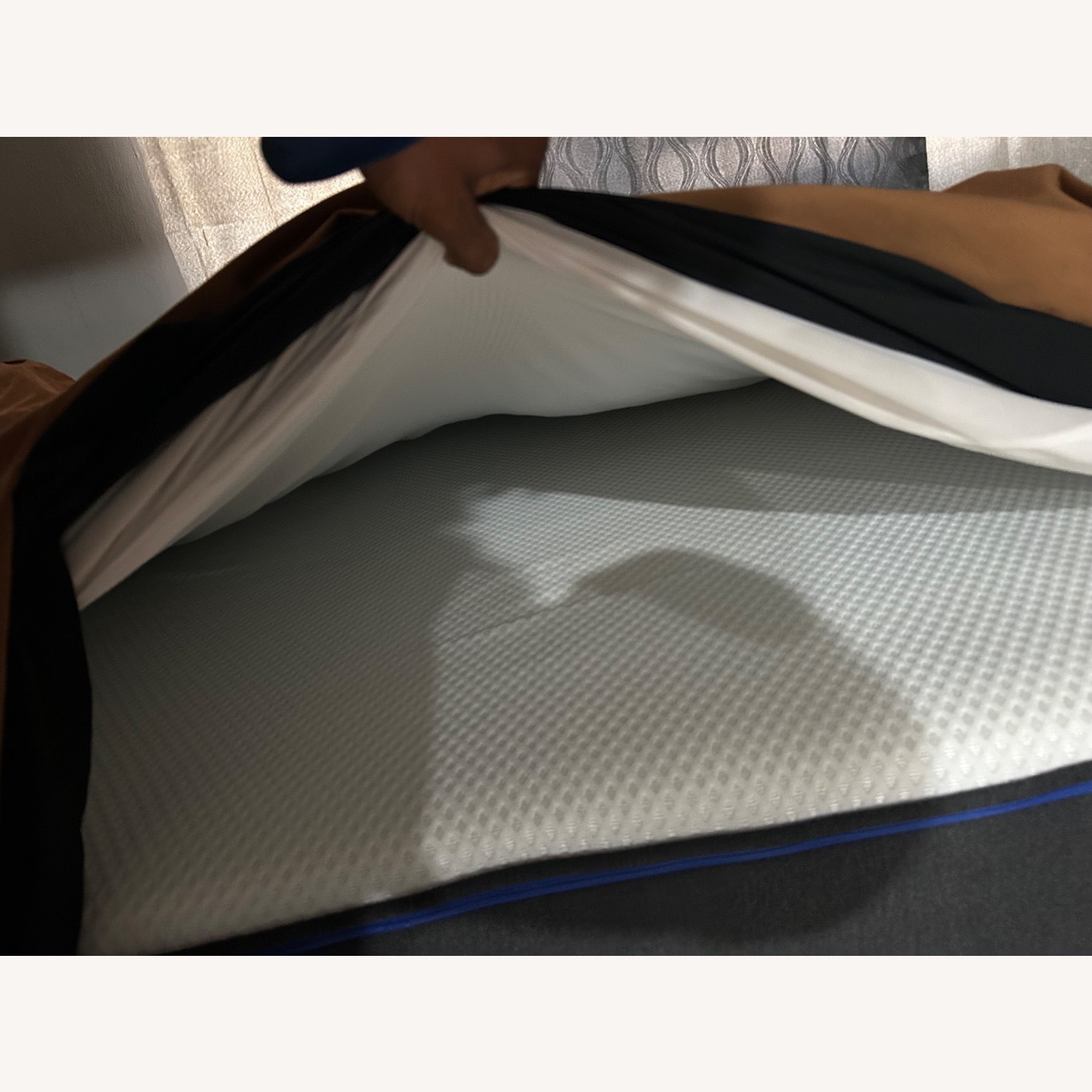 IKEA Metal and Wooden Queen Bed Frame - image-2