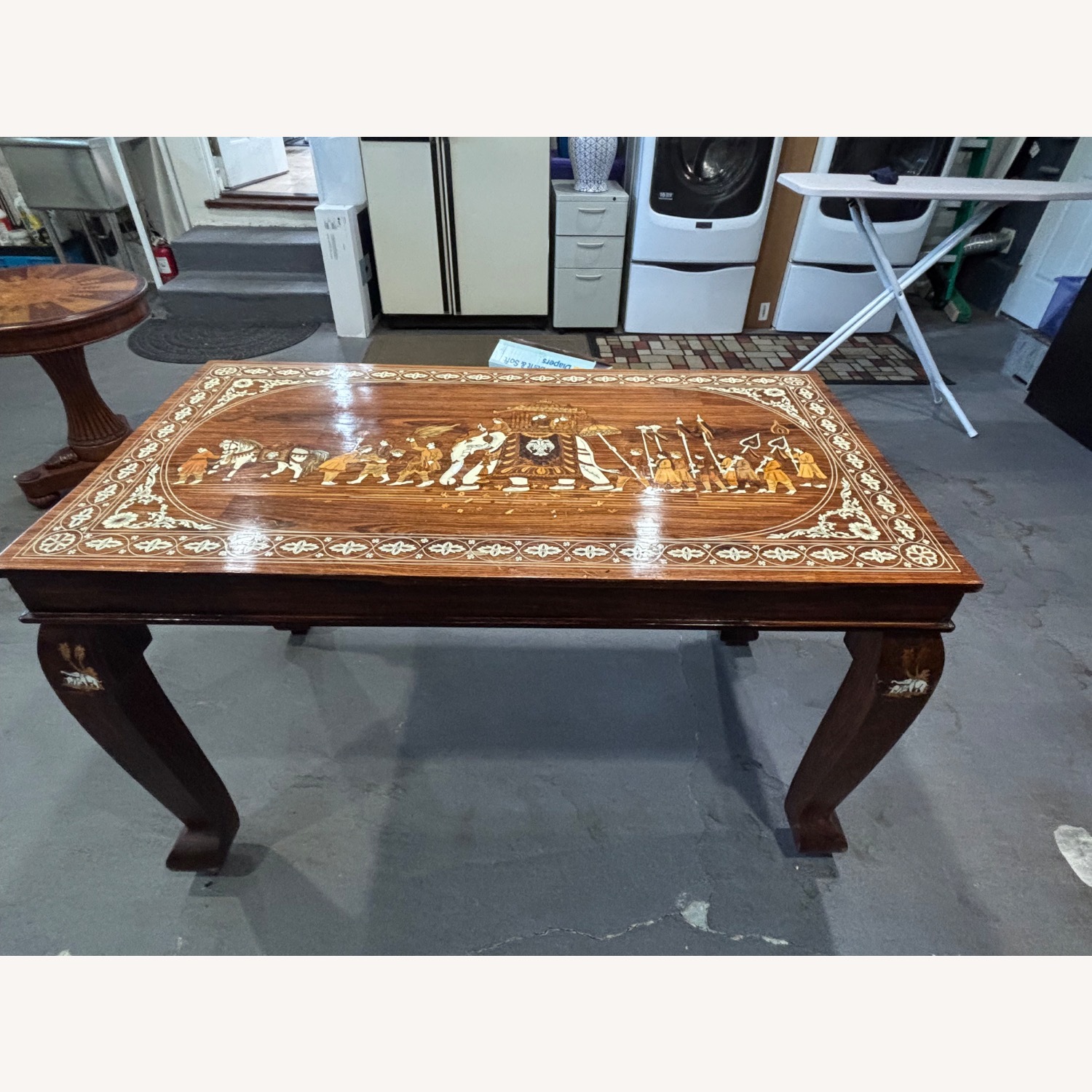 Rosewood Inly Table Imported From India - image-2