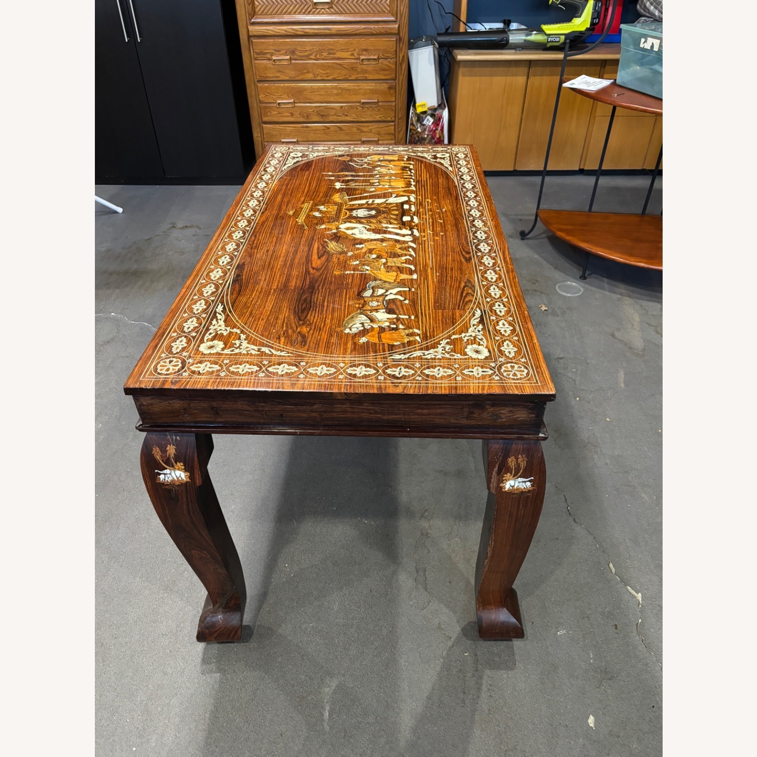 Rosewood Inly Table Imported From India - image-1