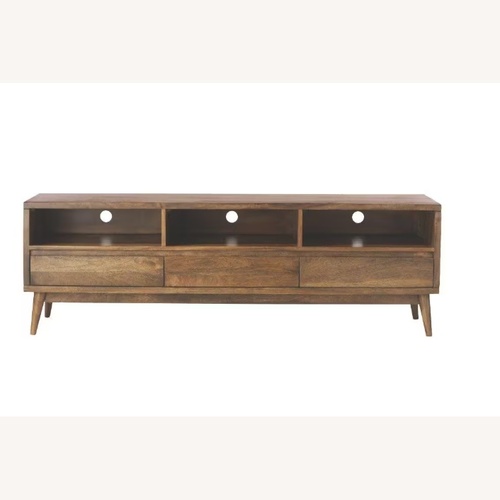Used Home Depot Conrad Antique Media Stand for sale on AptDeco