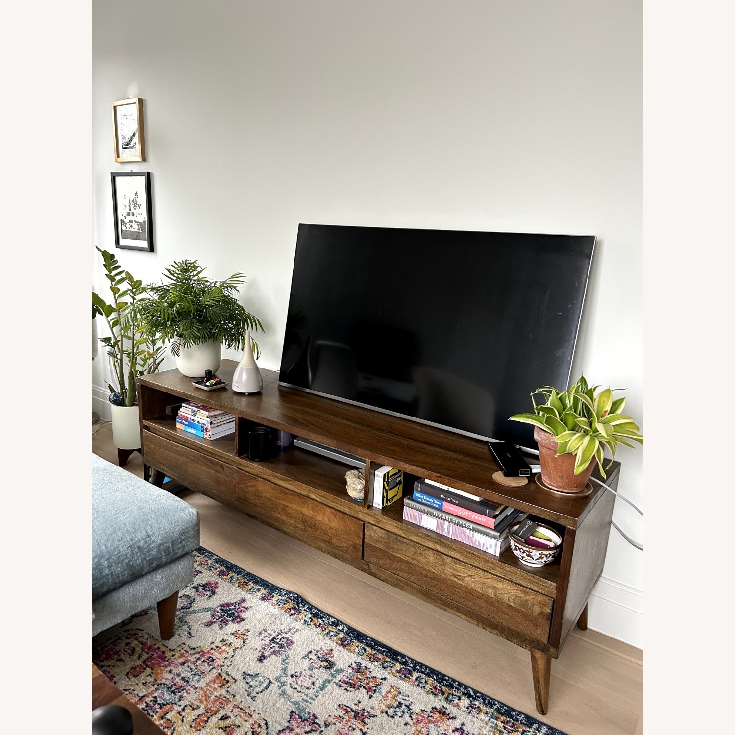 Home Depot Conrad Antique Media Stand - image-4