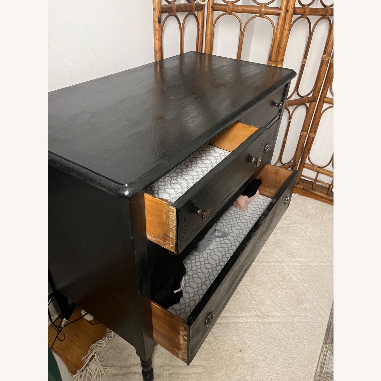 Solid Wood Antique Dresser - image-4
