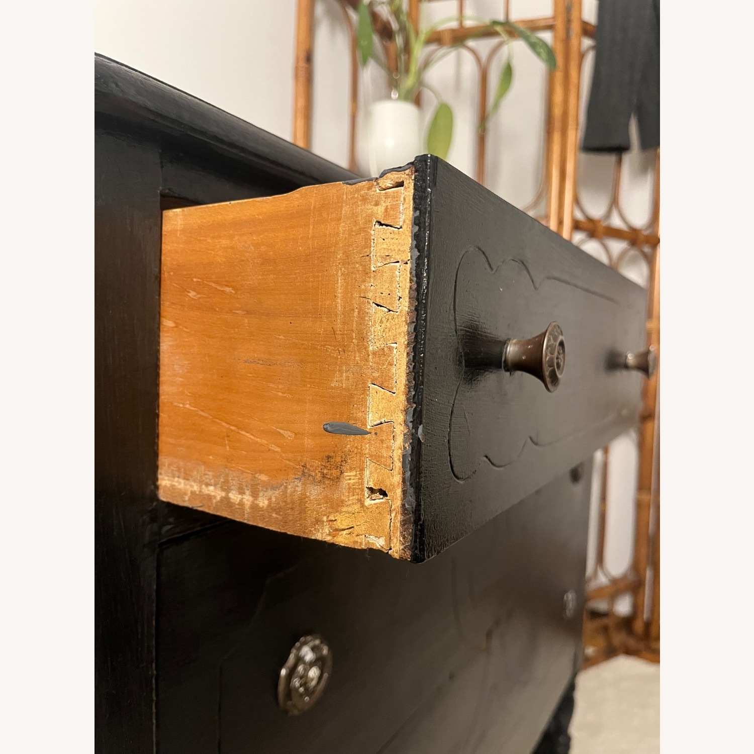 Solid Wood Antique Dresser - image-5