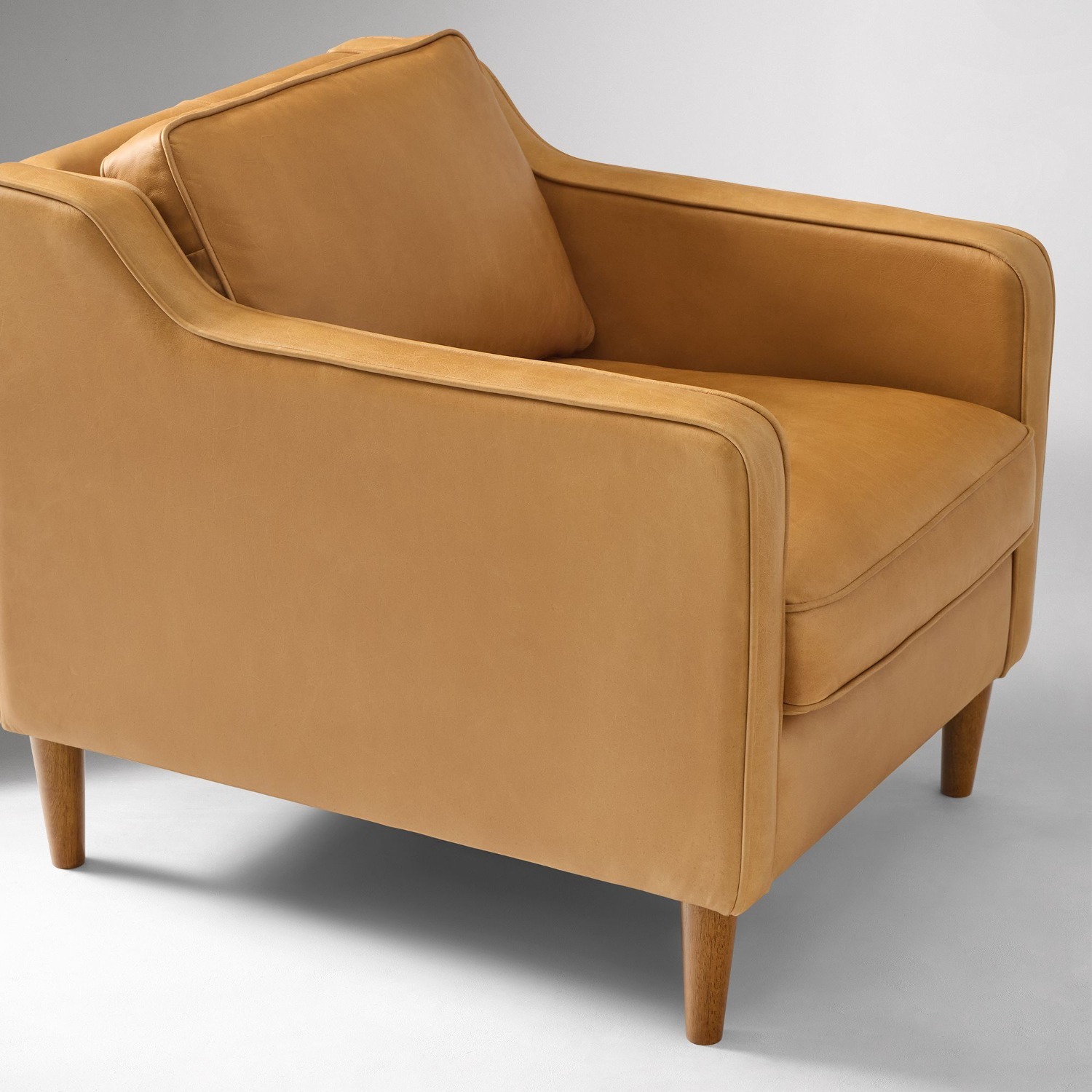 West Elm Hamilton Leather Chair - image-1