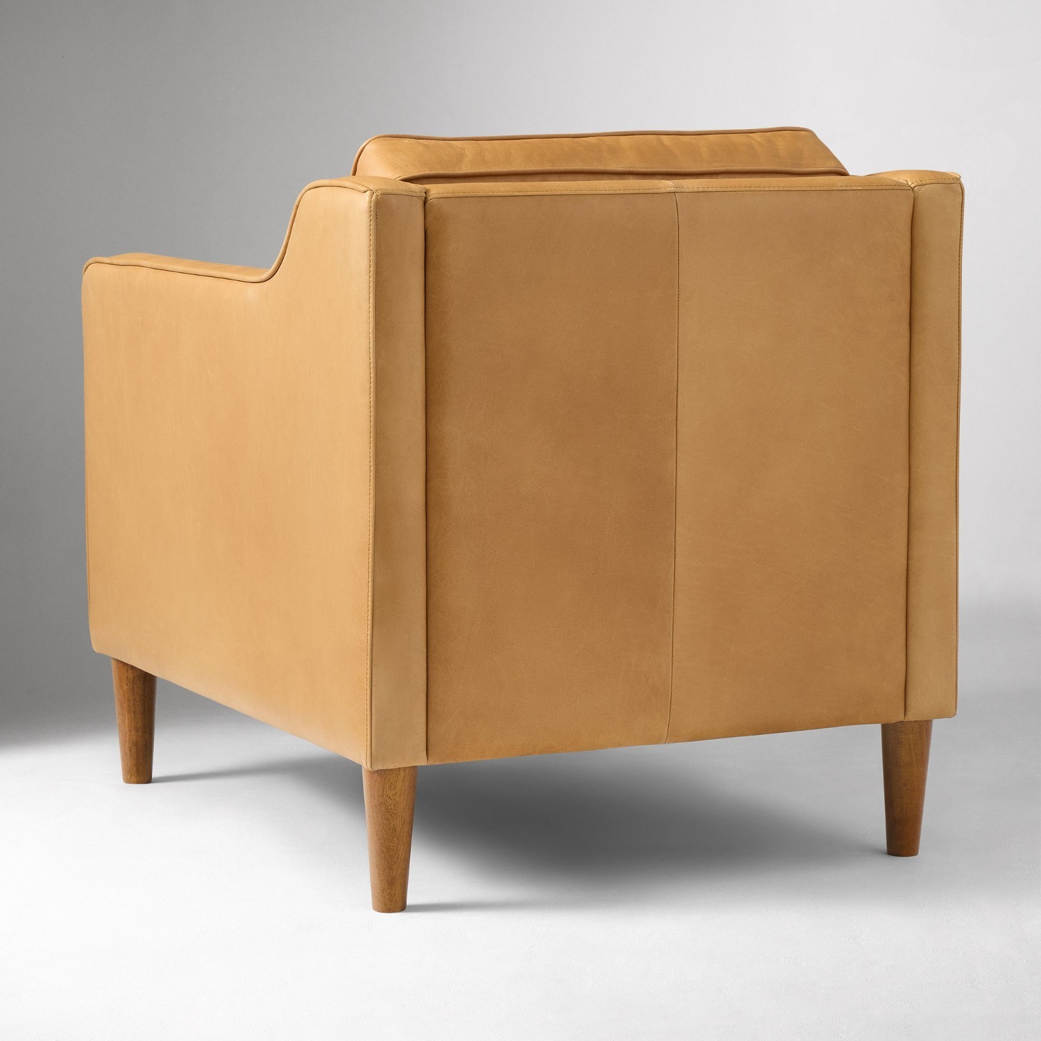 West Elm Hamilton Leather Chair - image-2