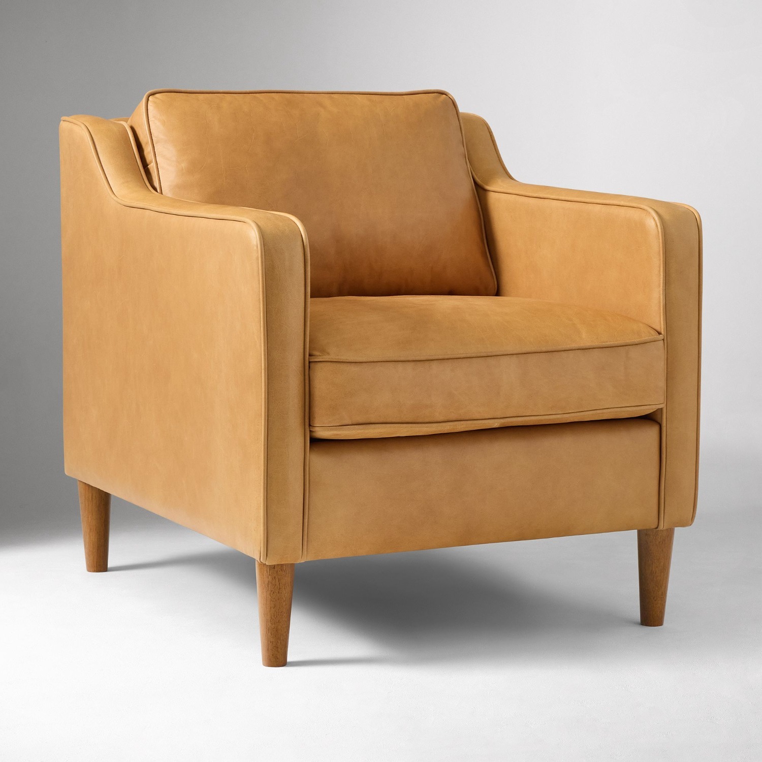 West Elm Hamilton Leather Chair - image-5