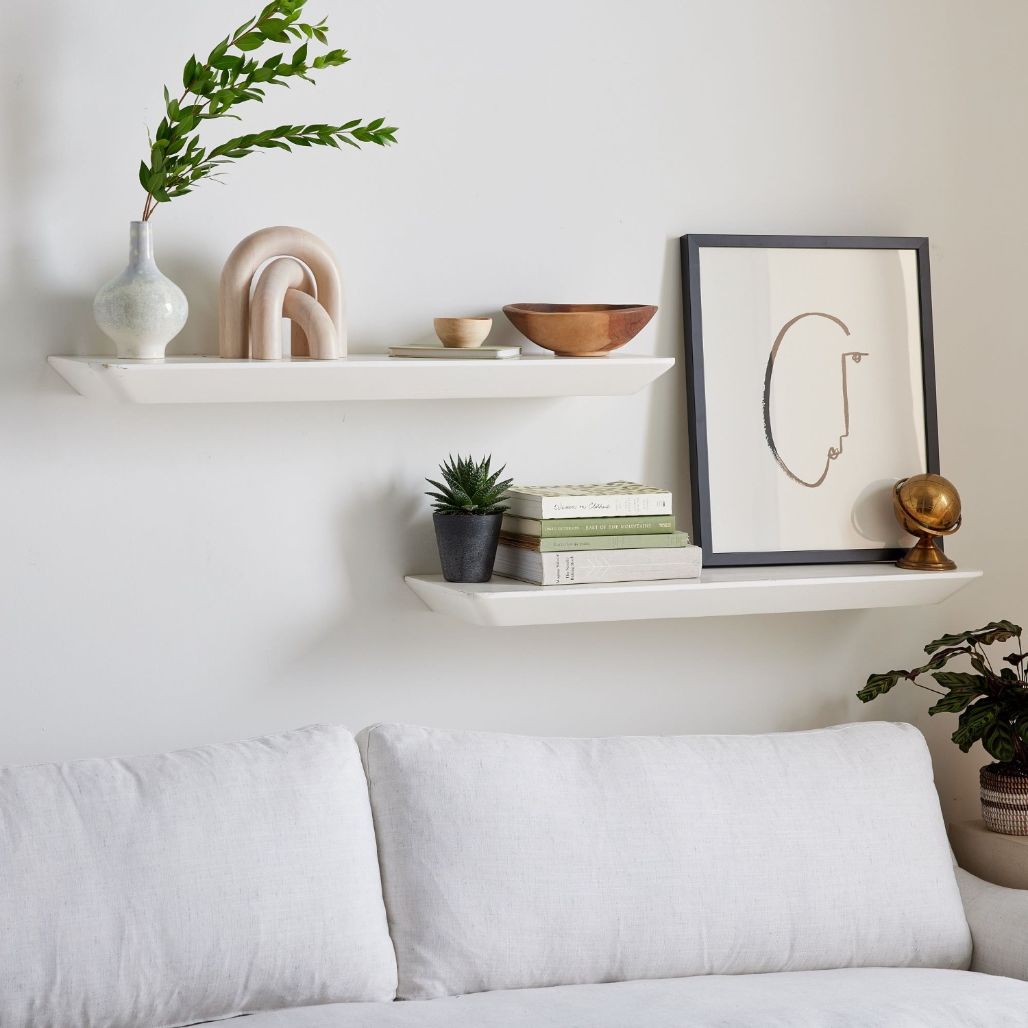 West Elm Slim Floating Wall Shelves - image-5
