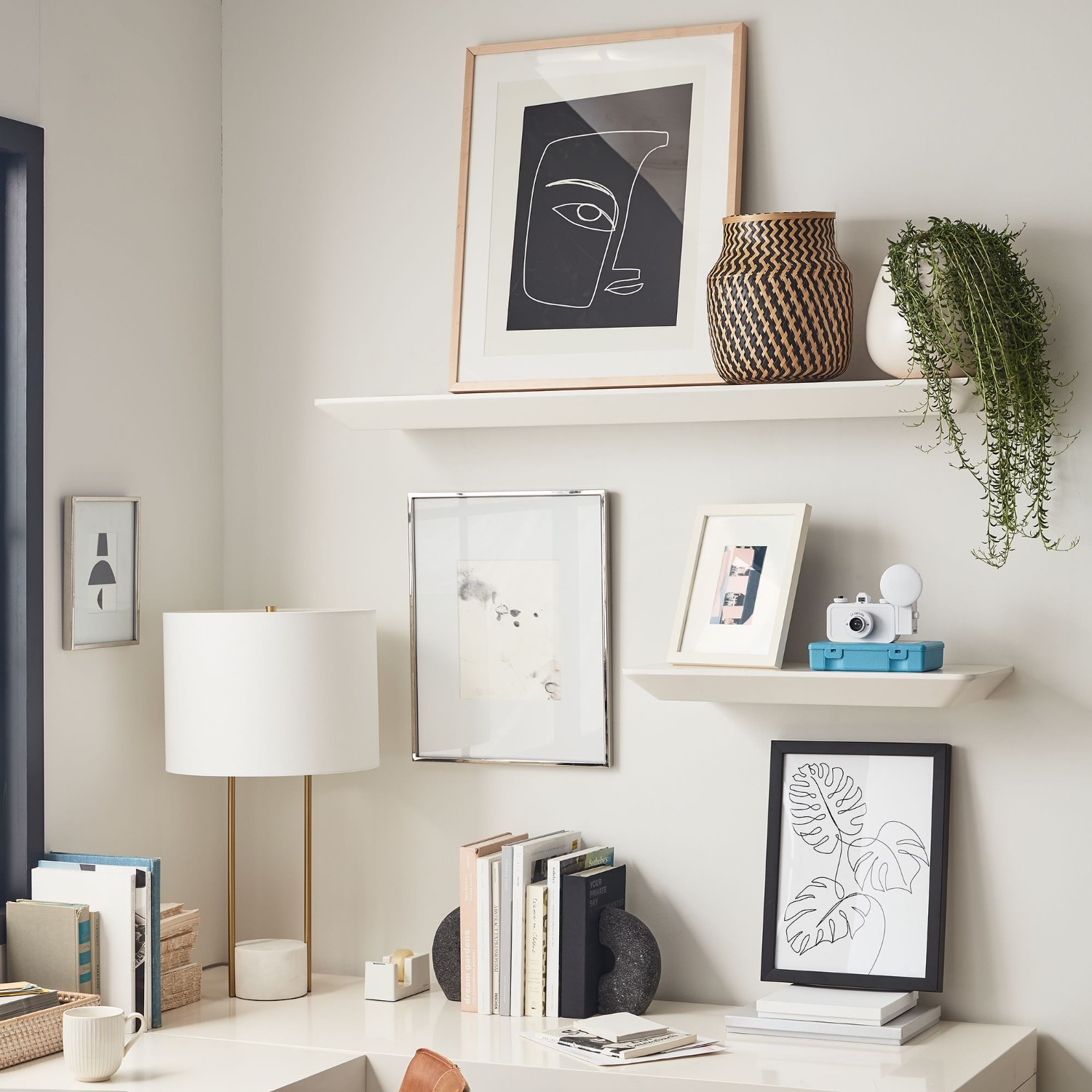 West Elm Slim Floating Wall Shelves - image-3