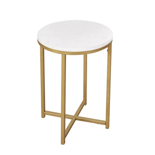 Used Marielene Round Marble Coffee Table for sale on AptDeco