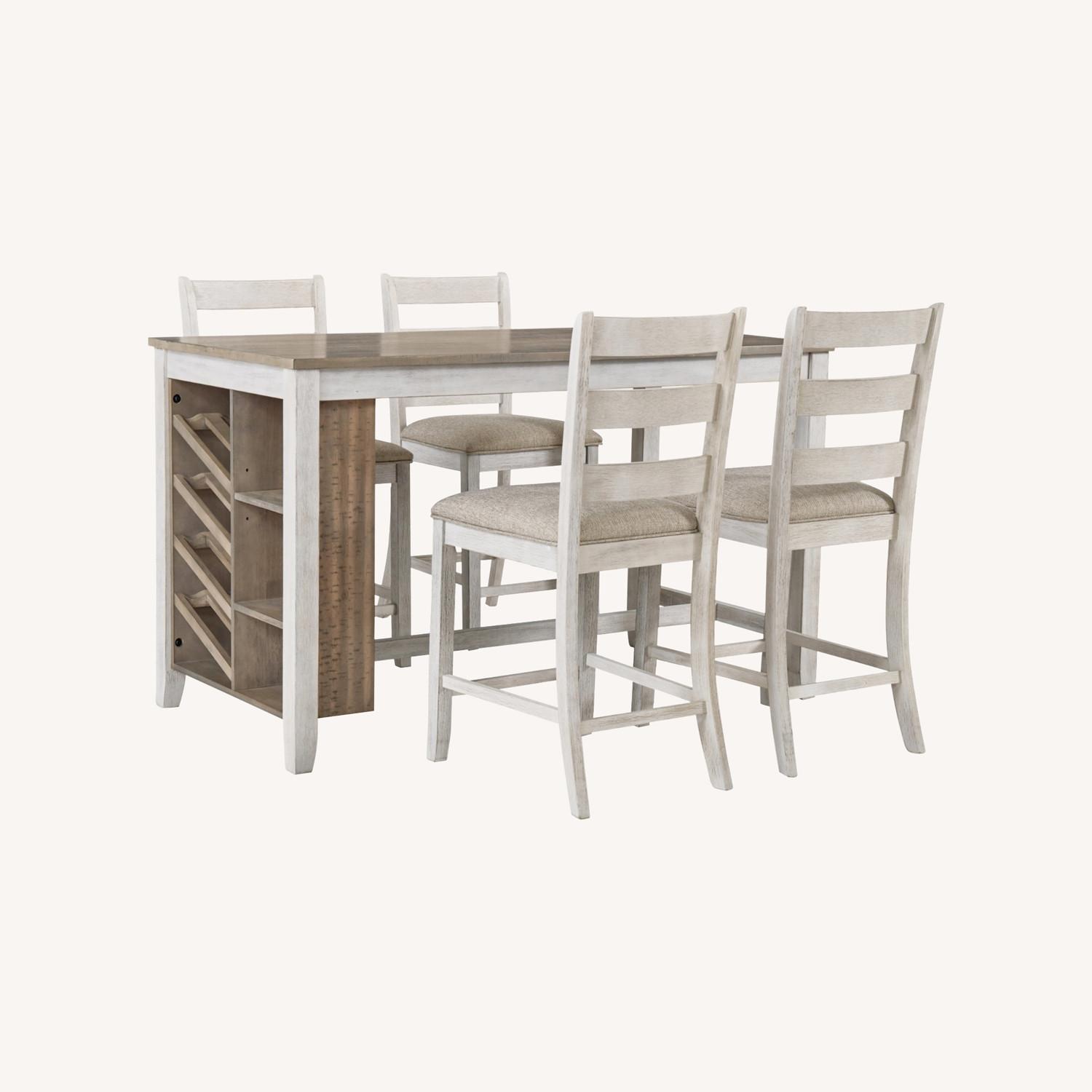 Skempton Counter Height Dining Table and 4 Chairs - image-0