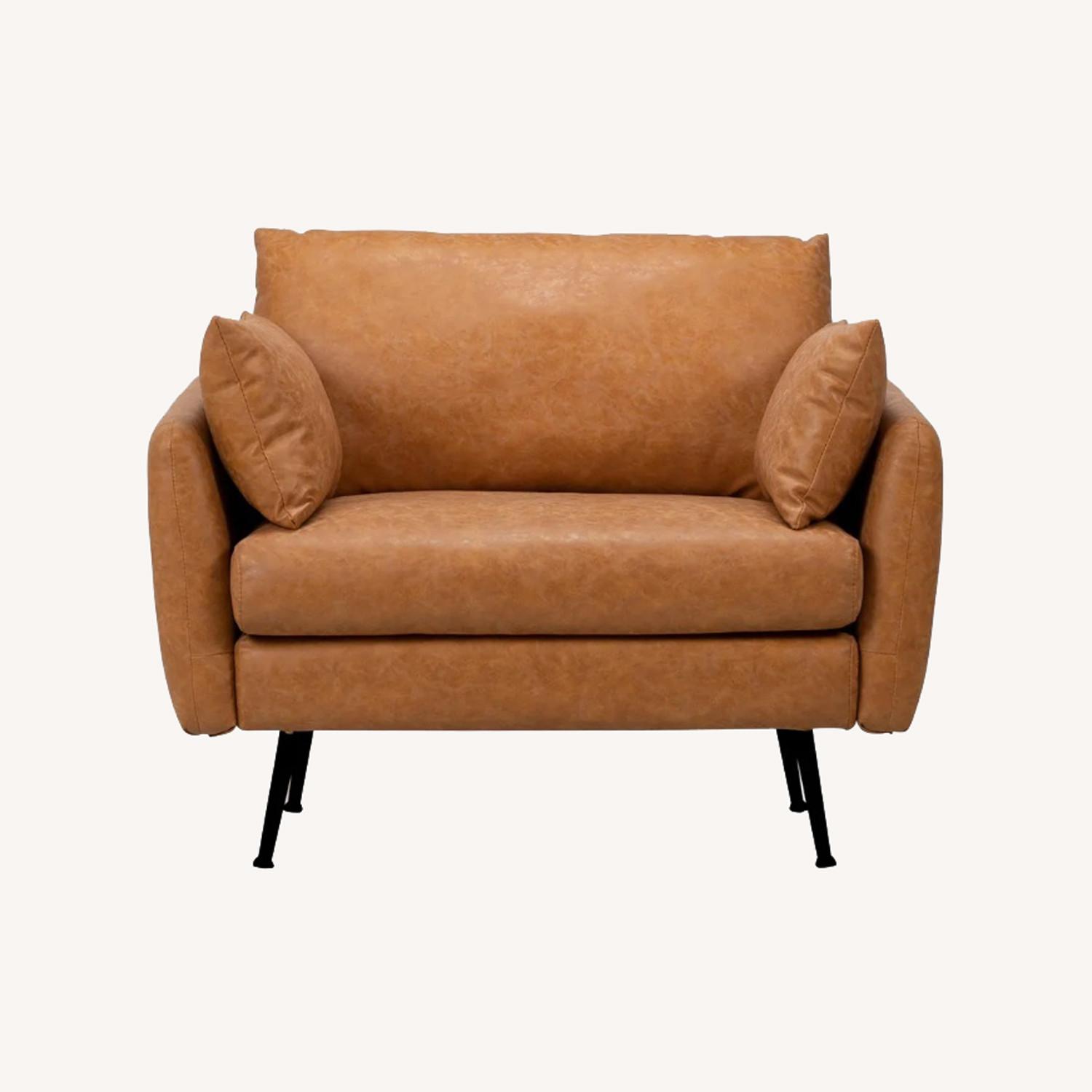 Vegan Leather Armchair - image-2