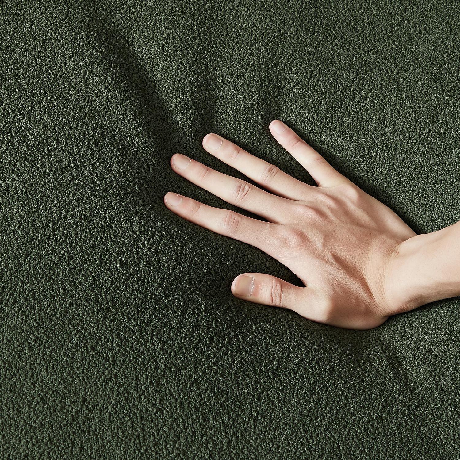 Perth Olive Green Boucle Sofa - image-1