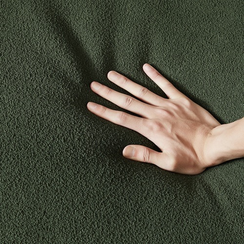 Used Perth Olive Green Boucle Sofa for sale on AptDeco